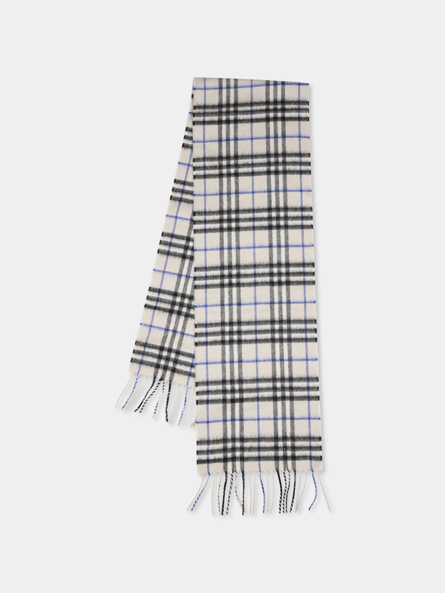 Sciarpa grigia per bambini con check,Burberry Kids,8089370 B9629