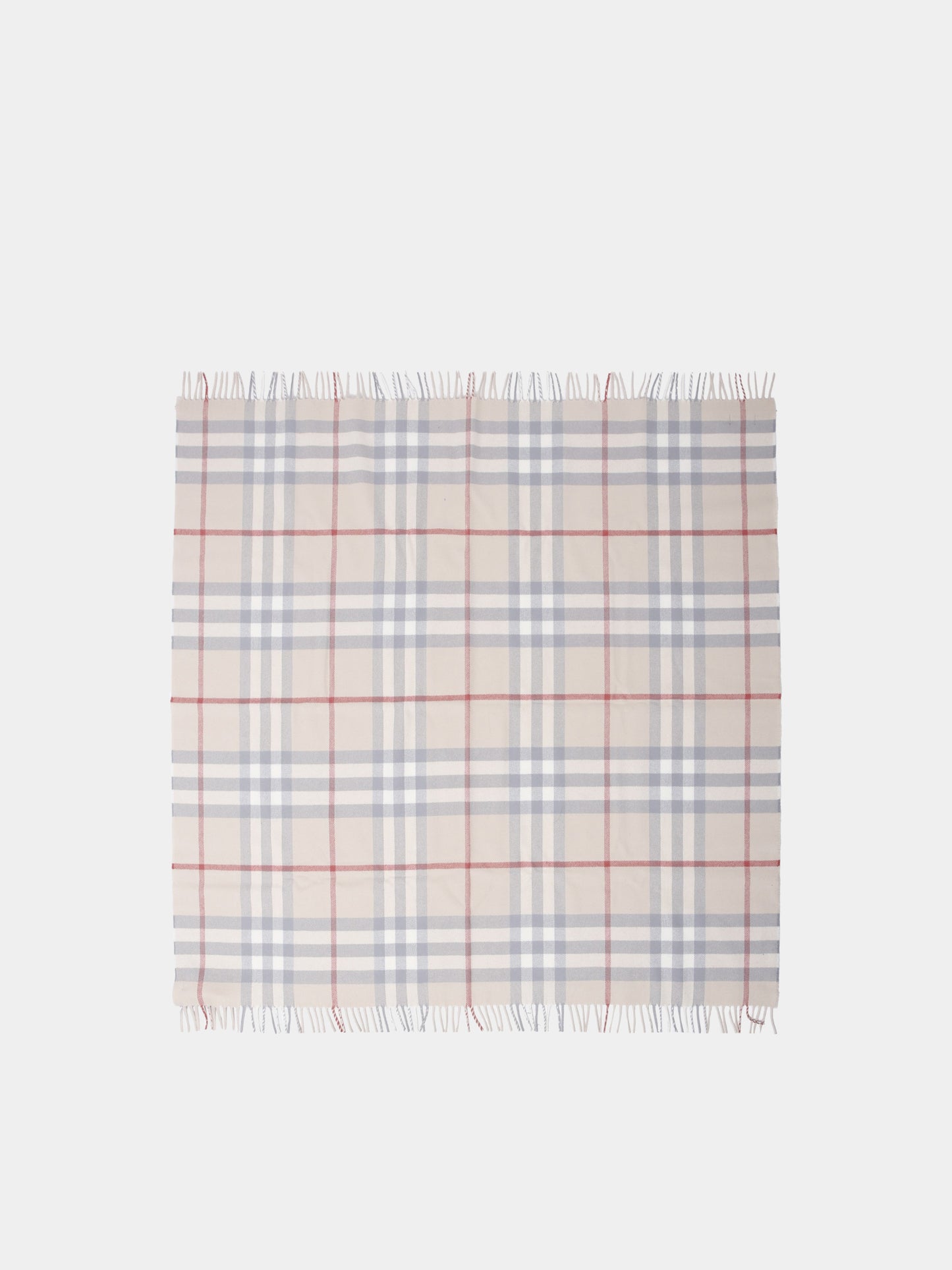 Coperta beige per neonati con check vintage,Burberry Kids,8089654 A2205