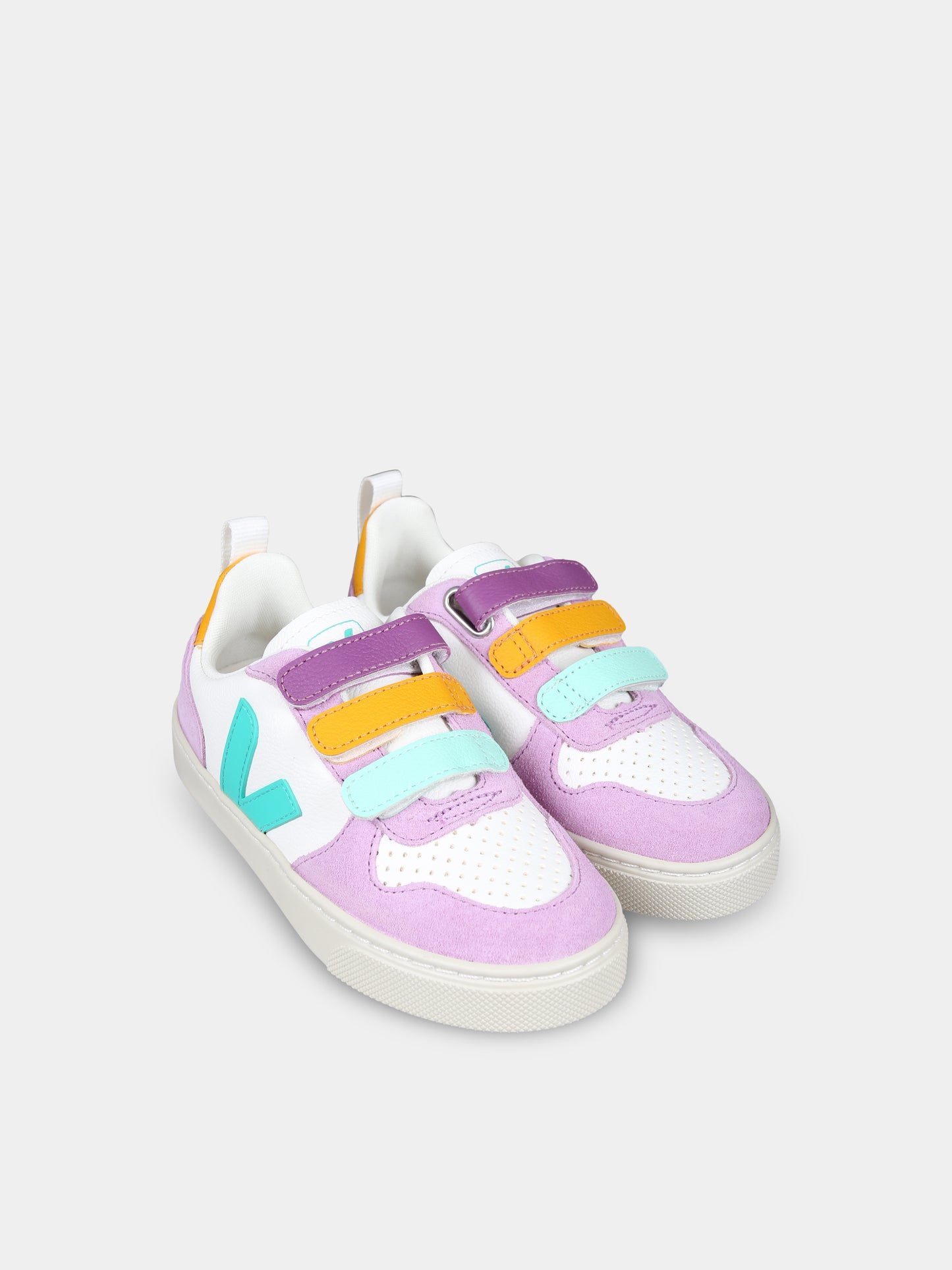 Sneakers viola per bambina con logo,Veja,CV0503803C