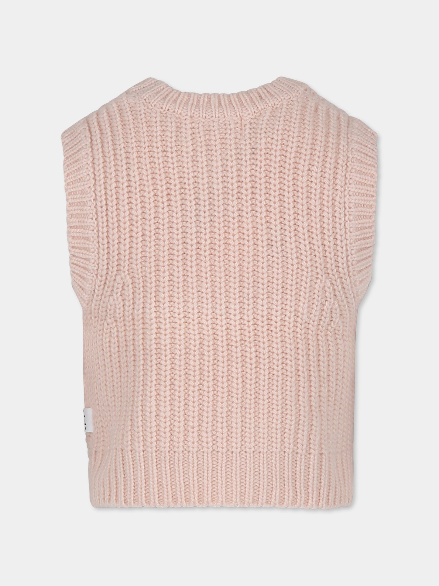 Maglia gilet rosa Gilberte per bambina,Molo,2W24K101 8058