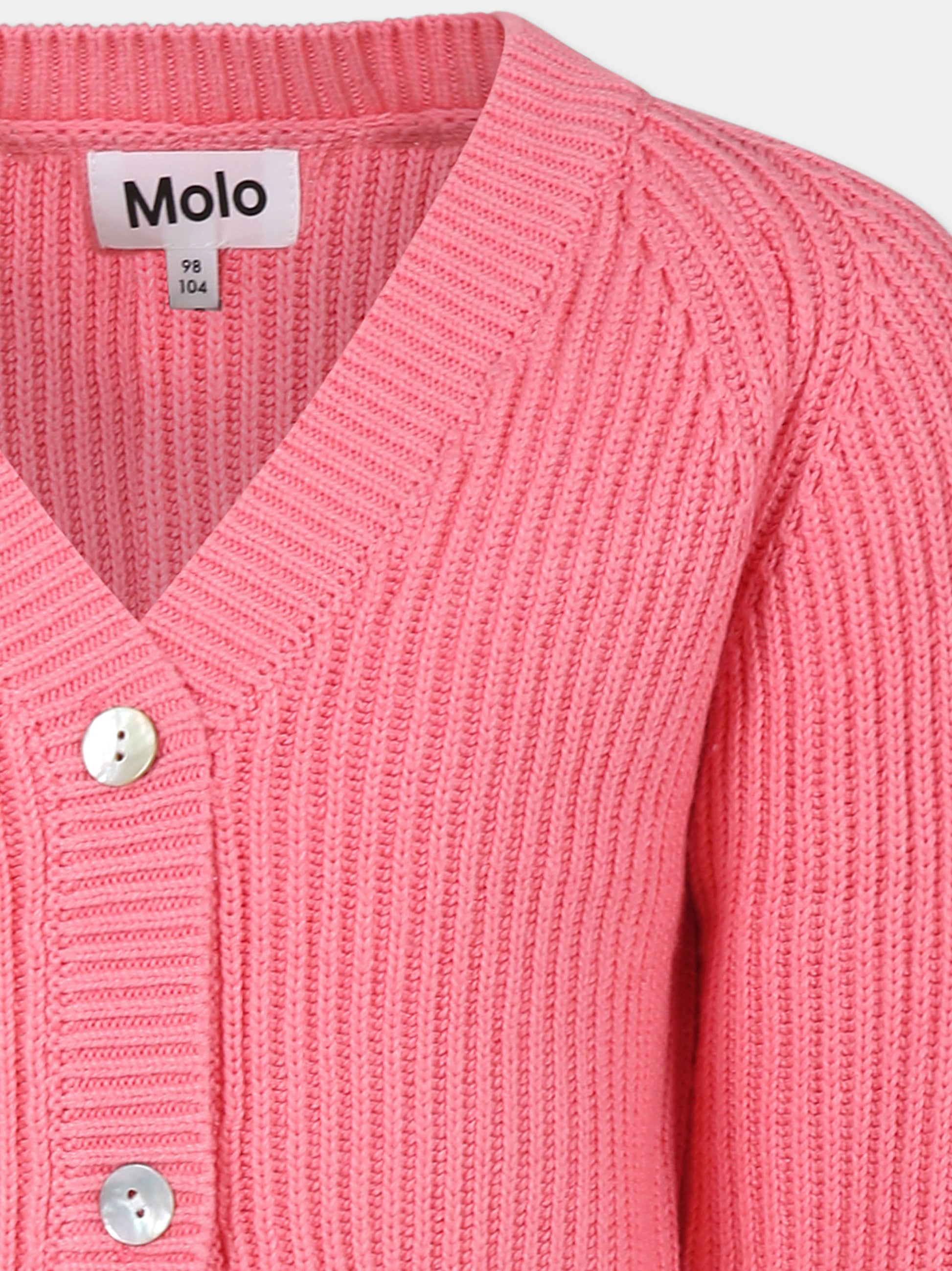 Cardigan rosa GILBERTA per bambina,Molo,2W24K308 8984