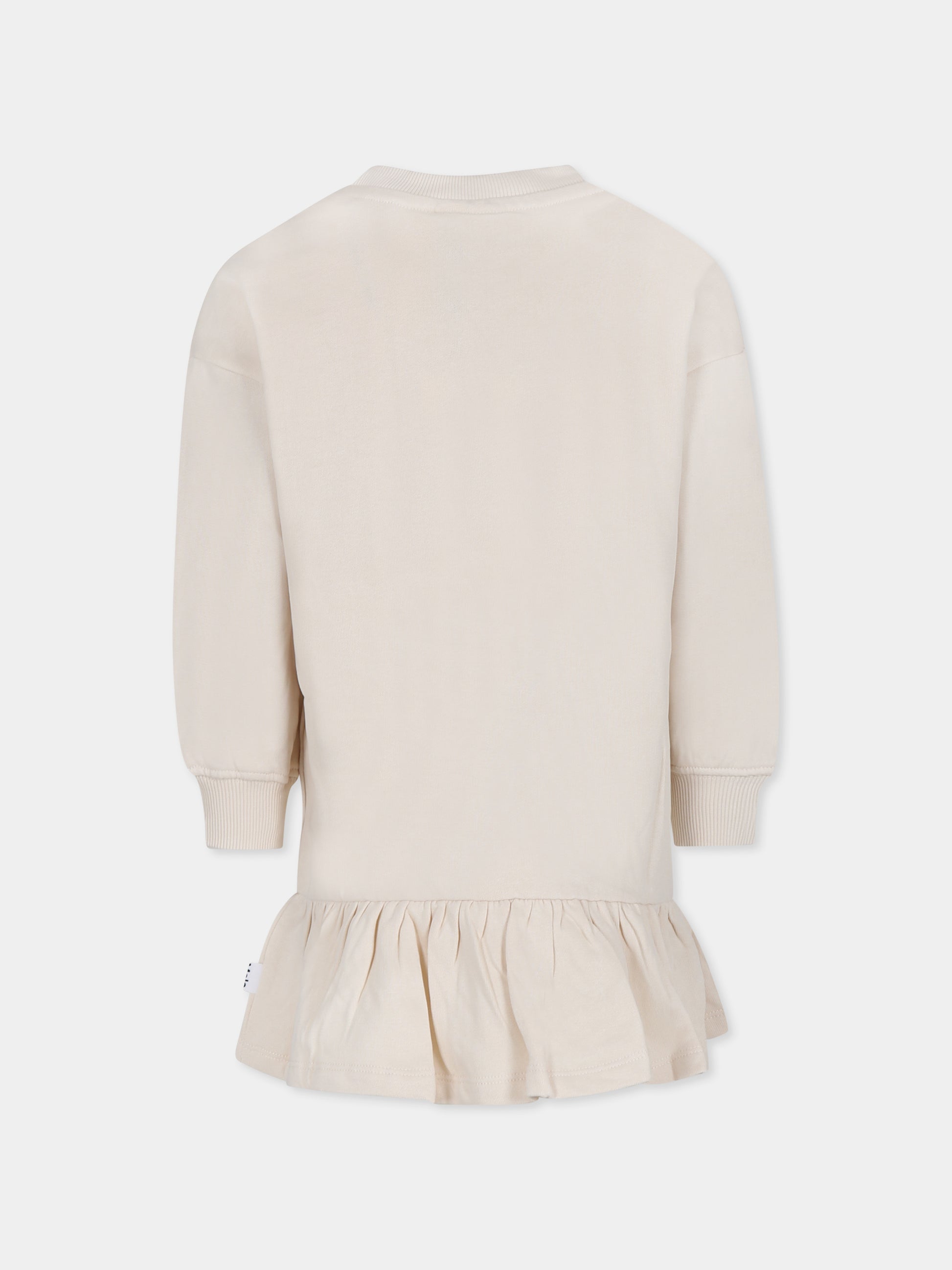 Vestito avorio Cherice per bambina con stampa animali,Molo,2W24E242 3740