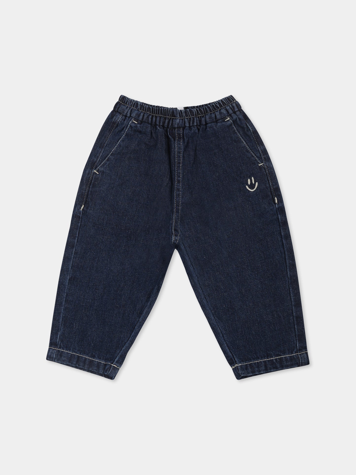 Jeans blu per neonato con smile,Molo,6W24I105 8998