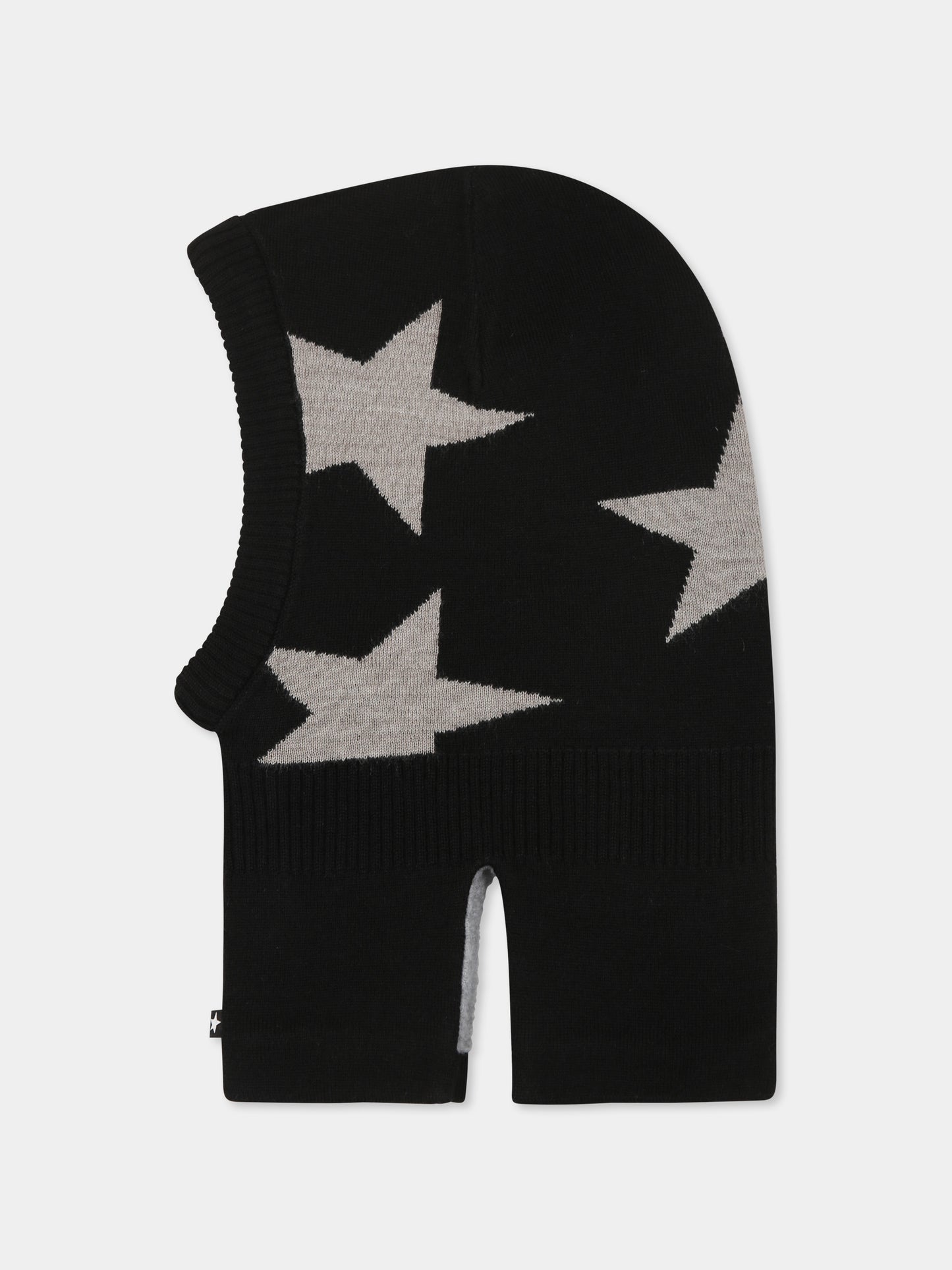 Balaclava nera Snow per bambini con stelle,Molo,7W24S401 0099