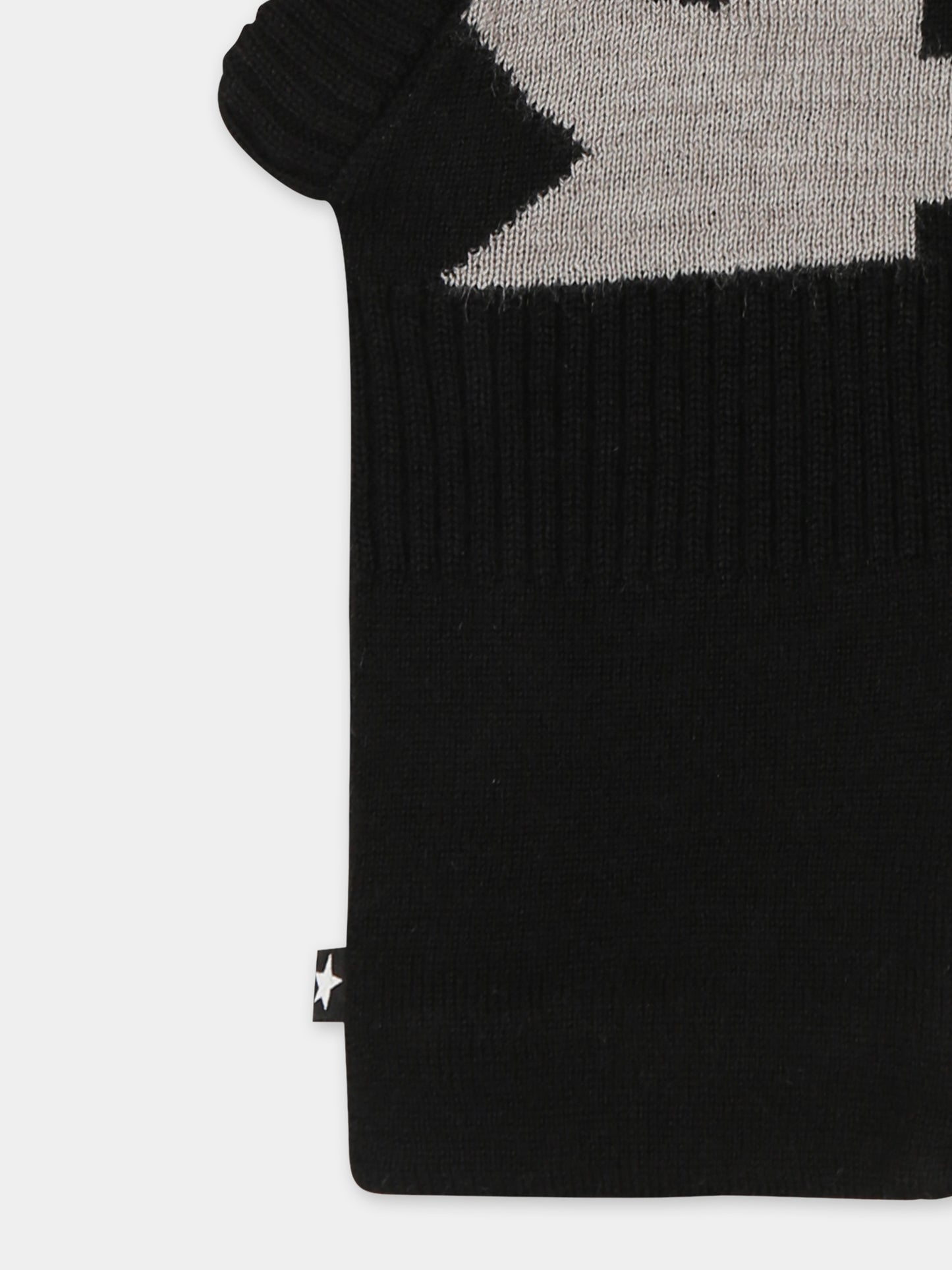 Balaclava nera Snow per bambini con stelle,Molo,7W24S401 0099