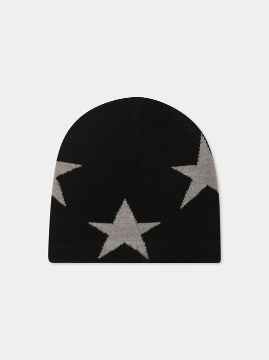 Berretto nero Colder per bambini con stelle,Molo,7W24S303 0099