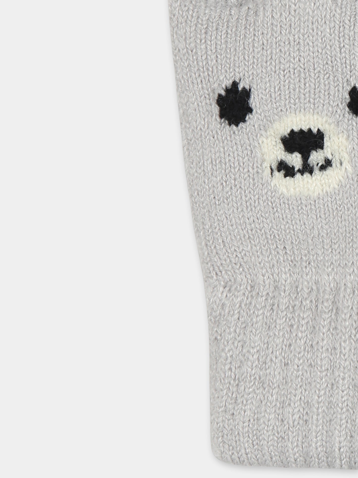 Guanti grigi Kenau per bambini con orsetto,Molo,7W24S105 1058