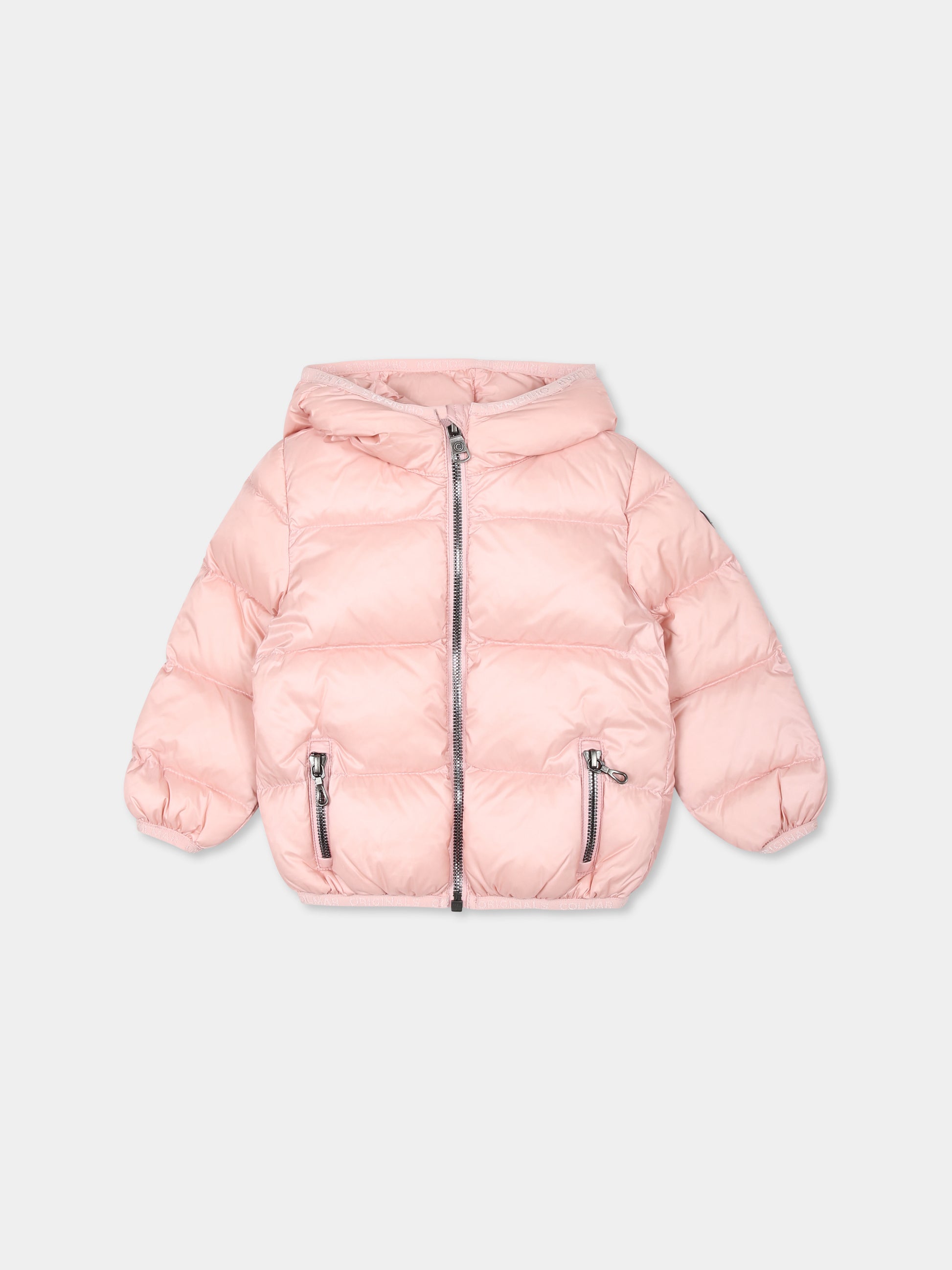 Piumino rosa per neonata con logo,Colmar Originals Kids,3470A 2YO 420