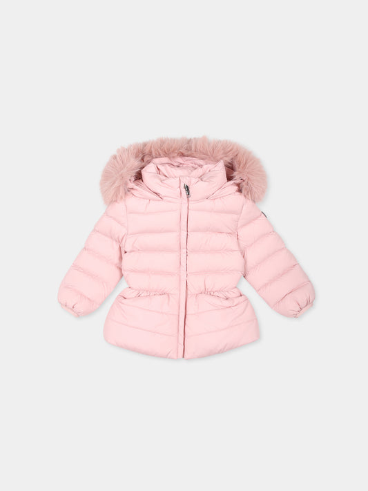 Piumino rosa per neonata con logo,Colmar Originals Kids,3449E 2XX 420