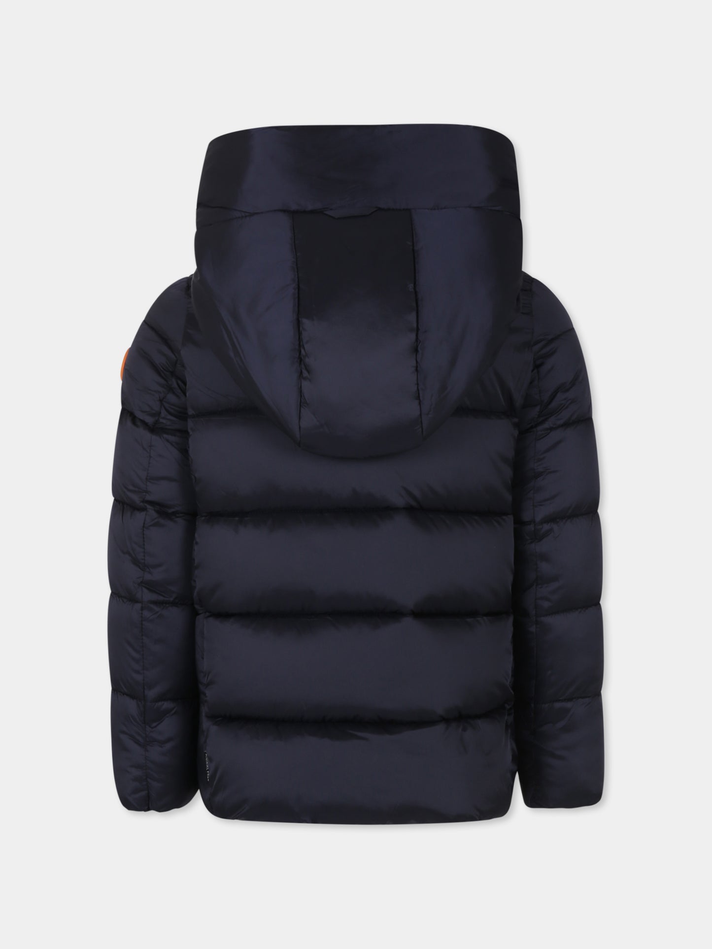 Piumino Gracie blu per bambina con logo,Save The Duck Kids,J45650G IRIS19 90010