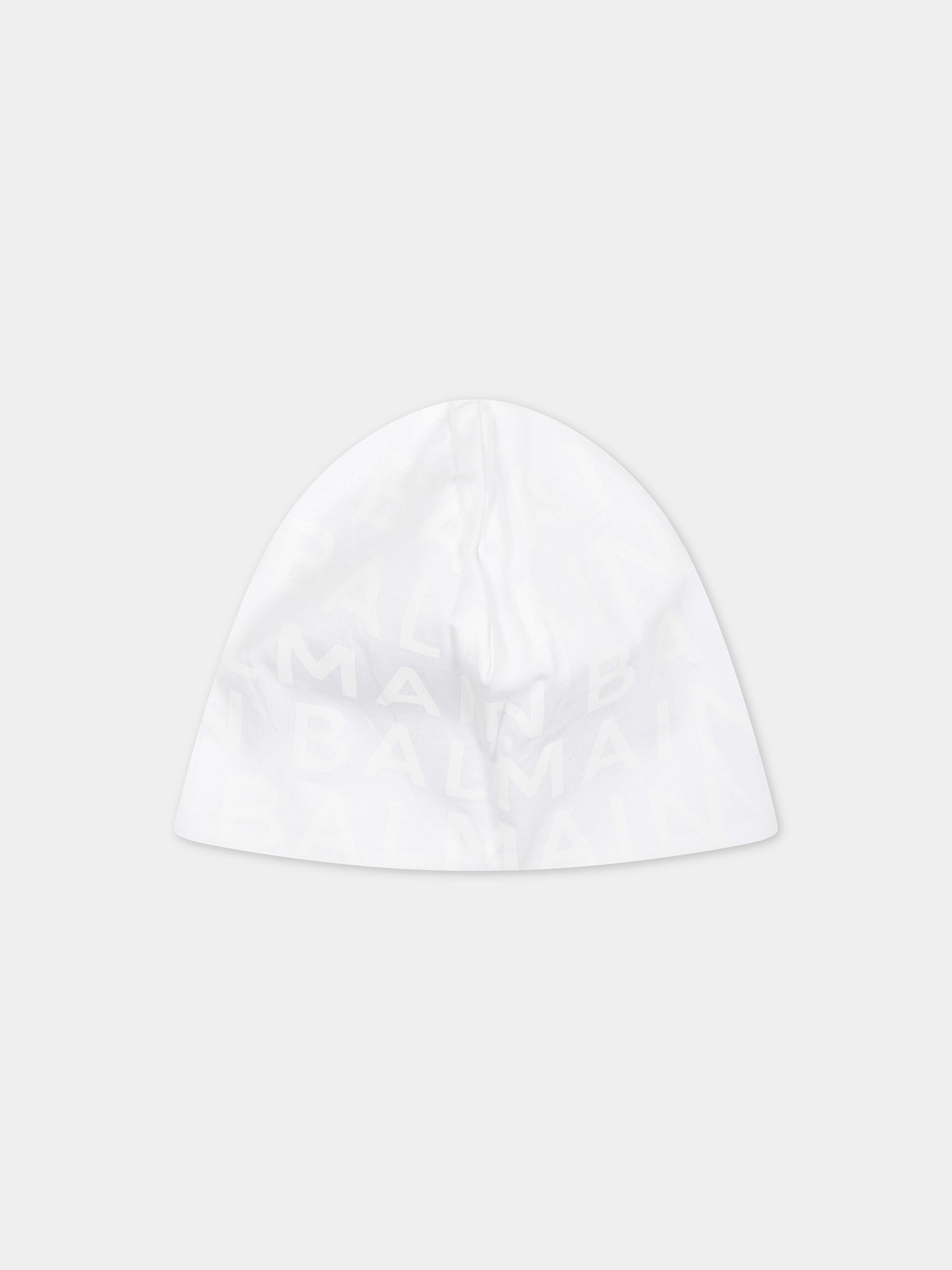 Set tutina bianco per neonata con logo,Balmain Kids,BTB520 Z1523 100BC