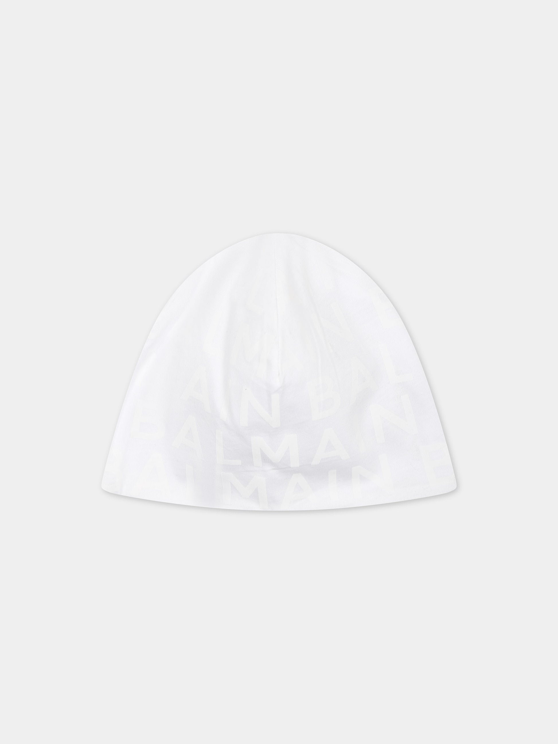 Set tutina bianco per neonata con logo,Balmain Kids,BTB520 Z1523 100BC