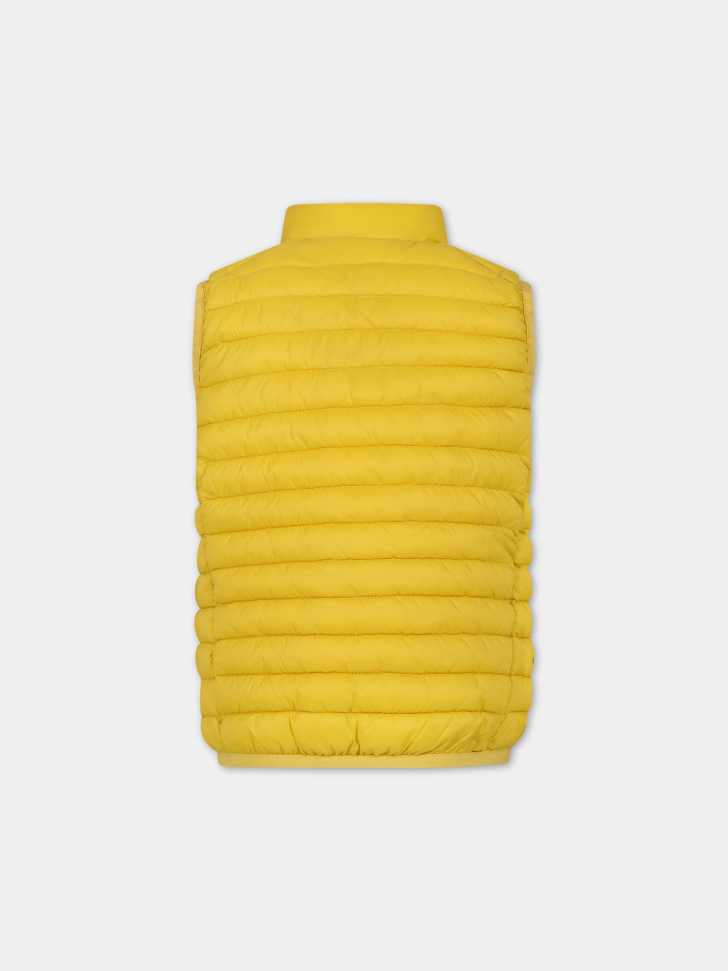 Gilet Dolin giallo per bambina con logo iconico,Save The Duck Kids,J82430X GIGA16 60001