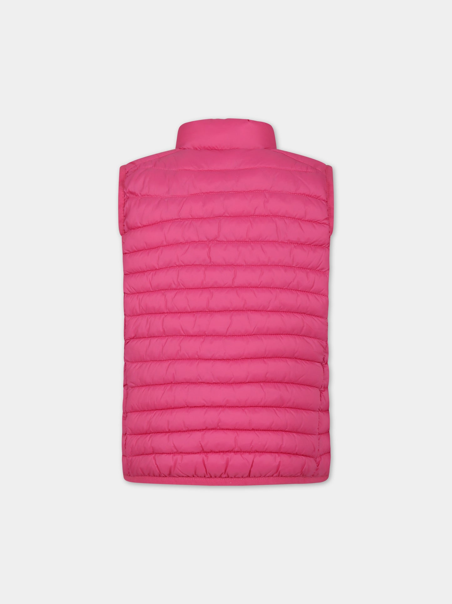 Gilet Dolin rosa per bambina con logo iconico,Save The Duck Kids,J82430X GIGA16 80017