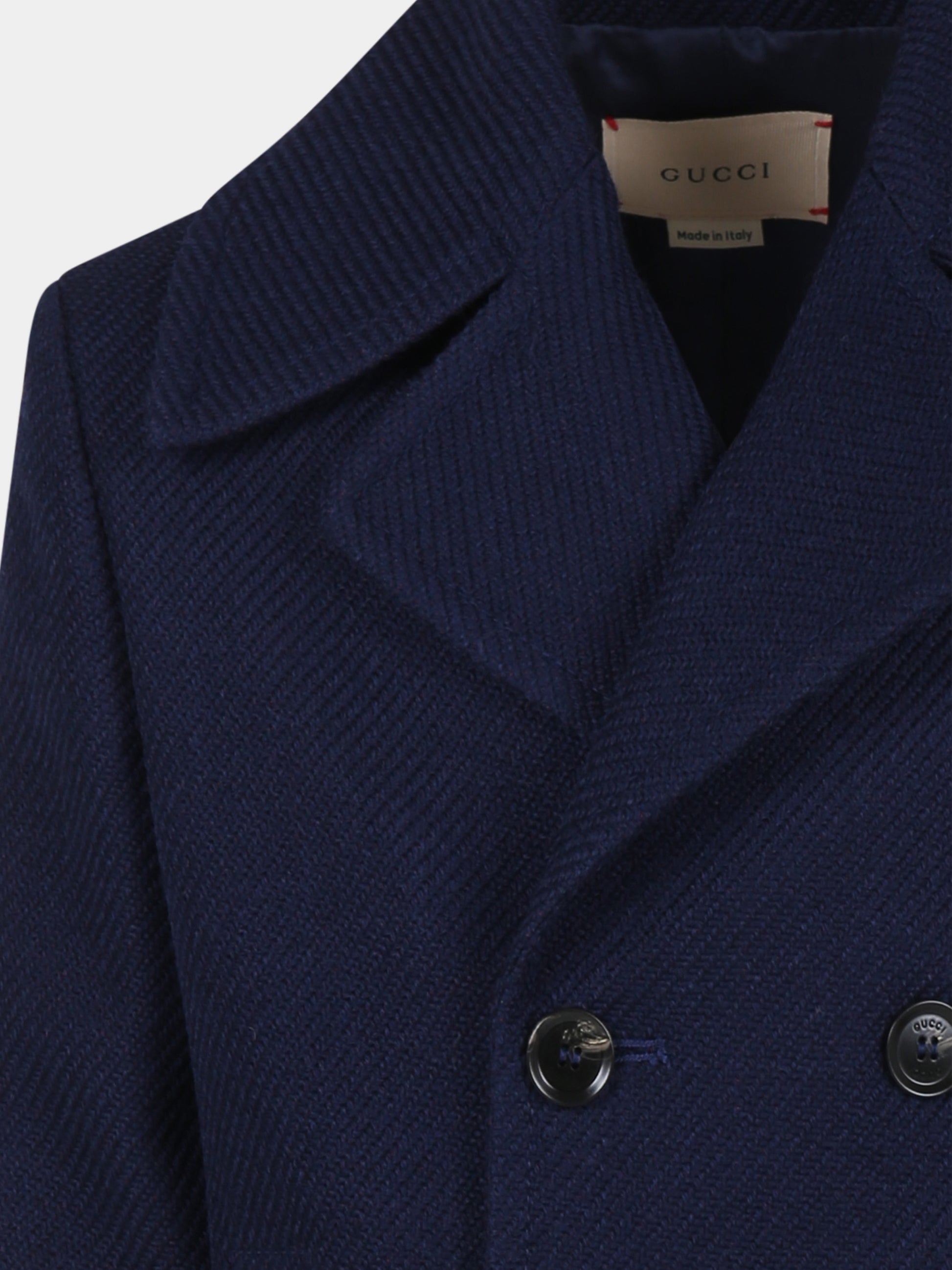 Cappotto blu per bambini con logo,Gucci Kids,784498 XWA15 4804