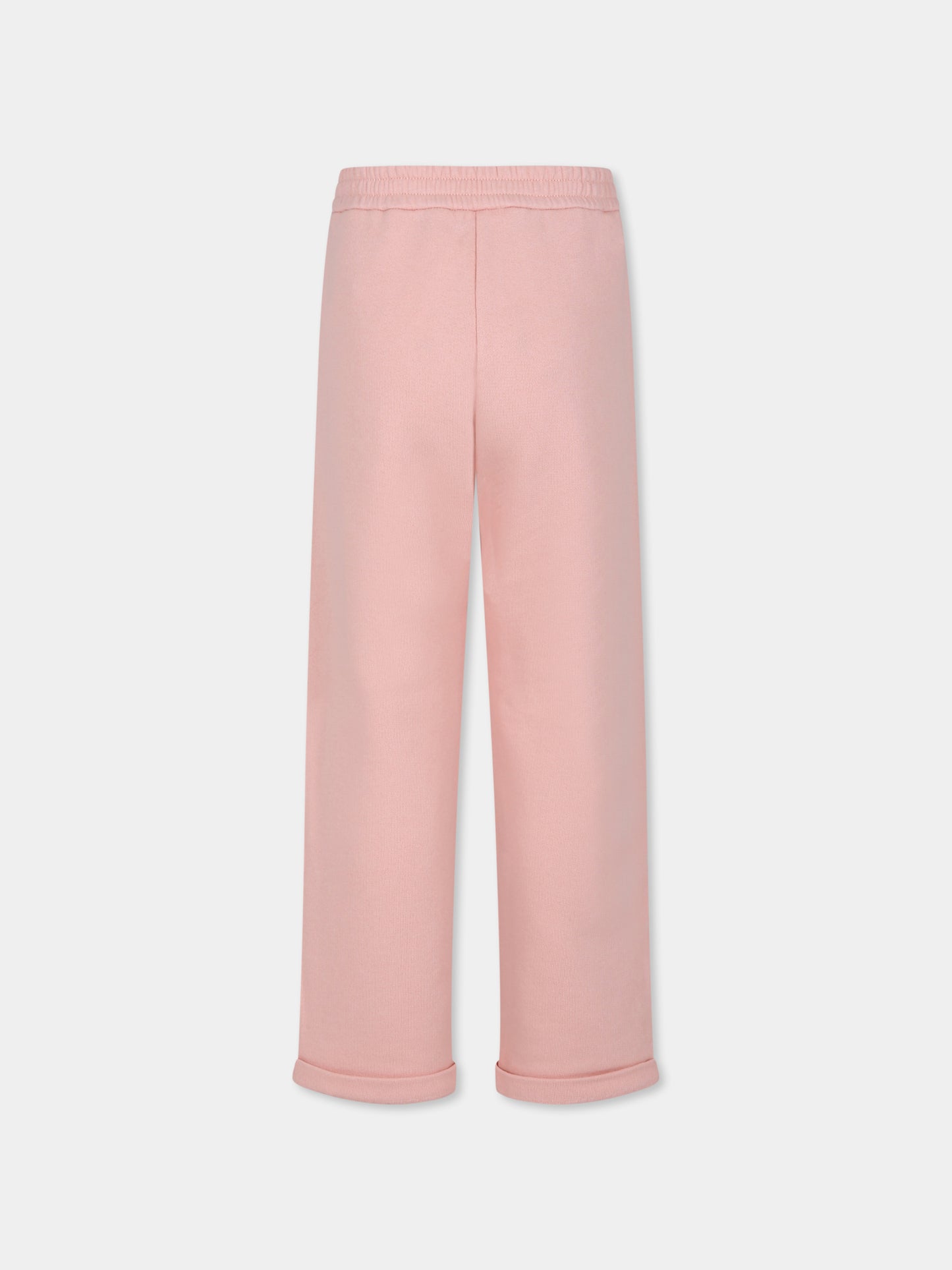 Pantaloni rosa per bambina con dettaglio Web,Gucci Kids,786753 XJGPC 5658