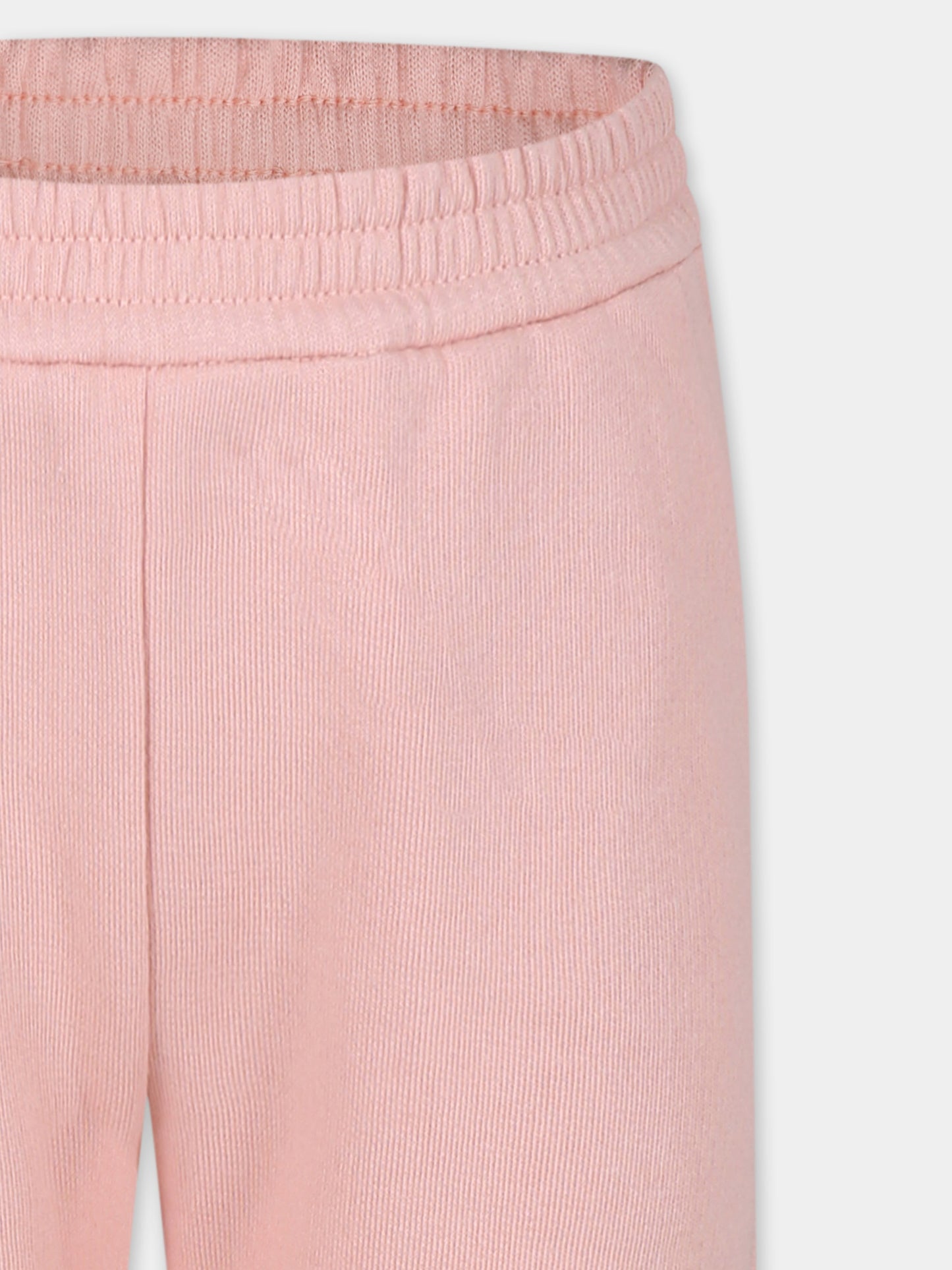 Pantaloni rosa per bambina con dettaglio Web,Gucci Kids,786753 XJGPC 5658