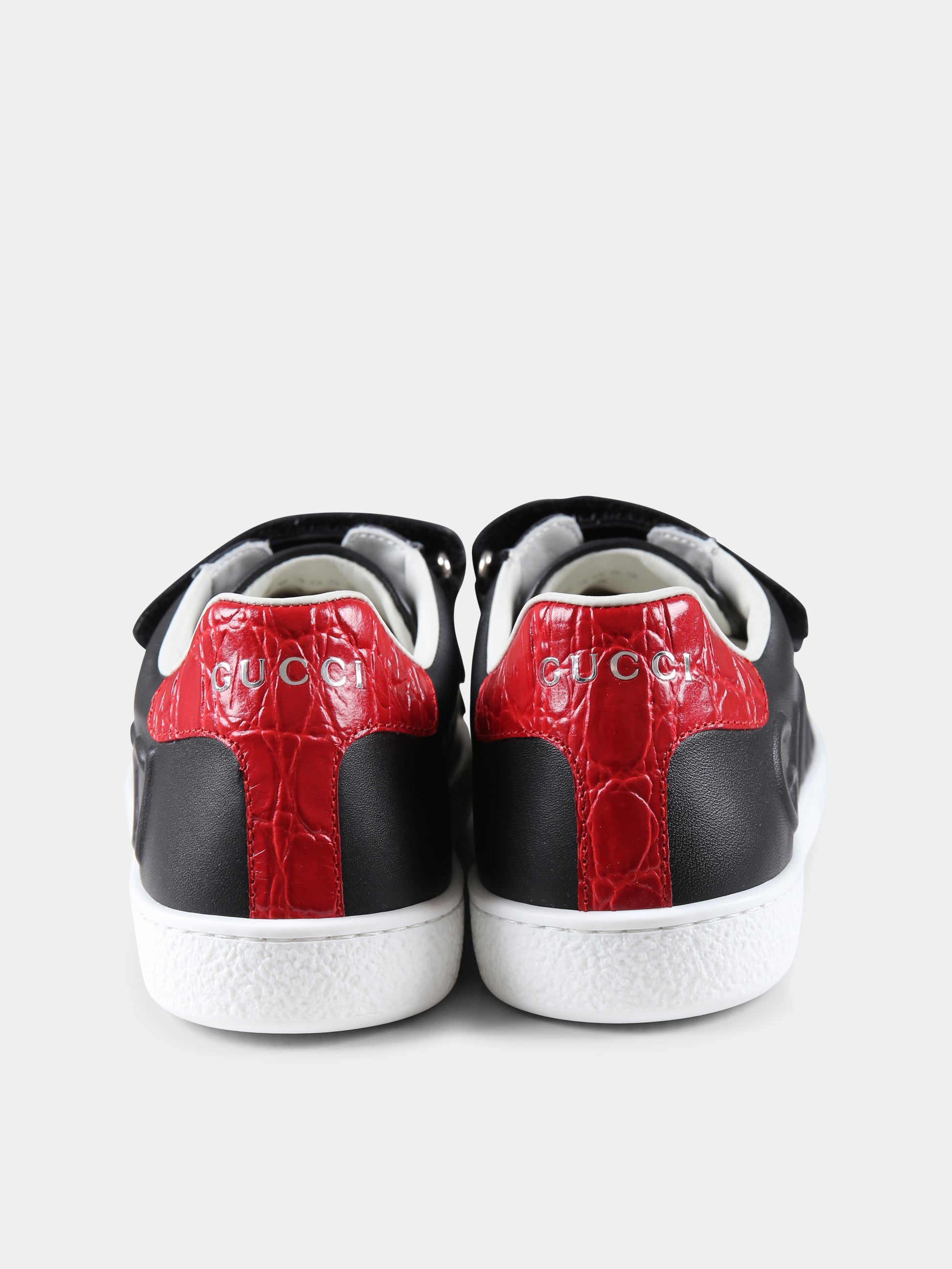 Sneakers Ace nere per bambini con logo,Gucci Kids,793052 AADOV 1053