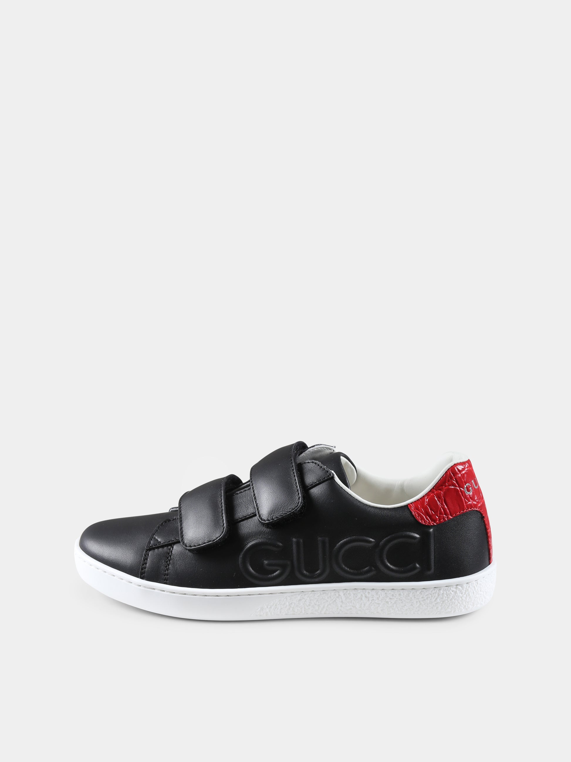 Sneakers Ace nere per bambini con logo,Gucci Kids,793052 AADOV 1053