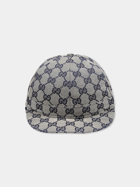 Cappello beige per bambino con doppia G,Gucci Kids,792488 3HA2L 4068