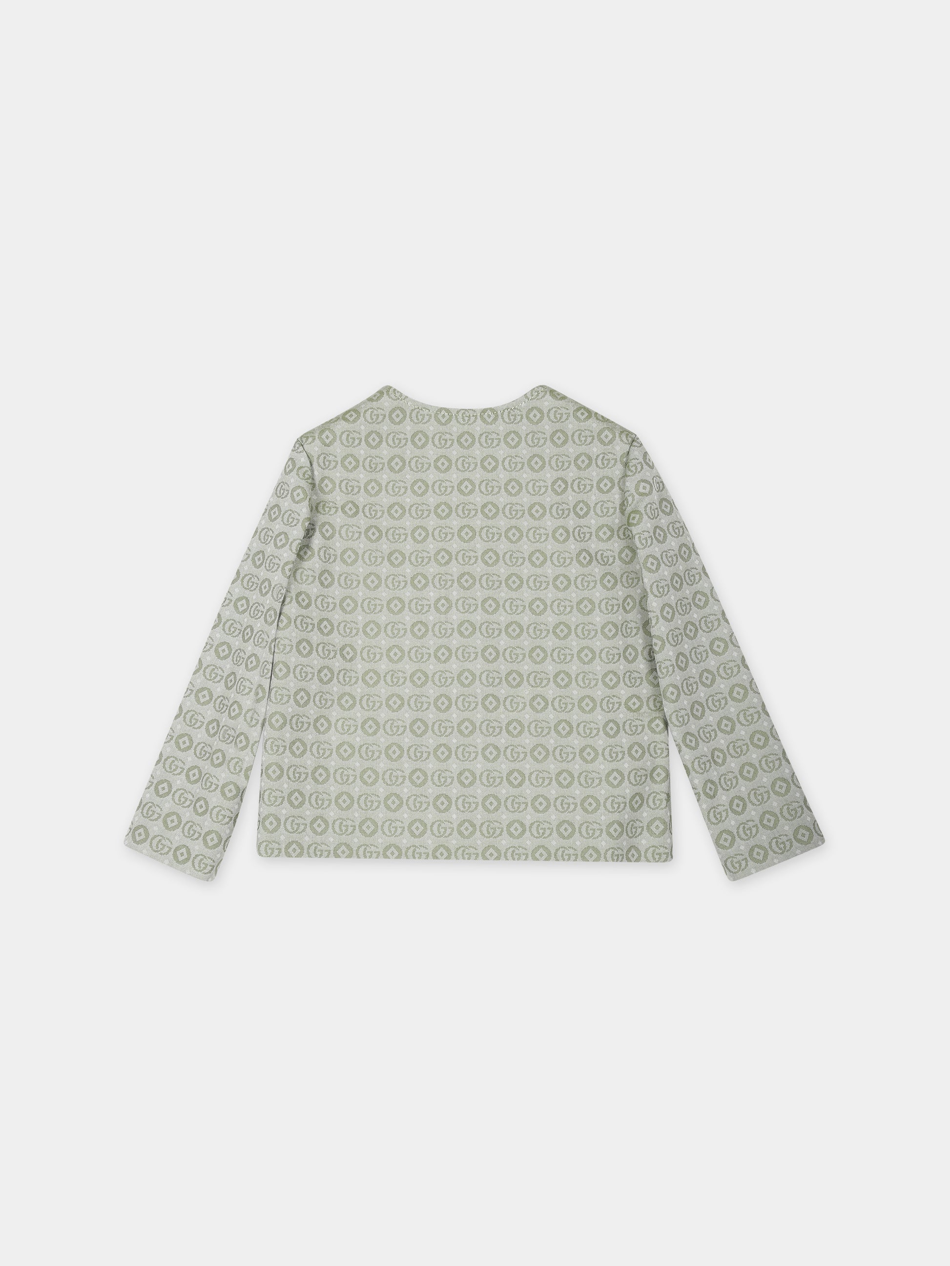 Giacca verde per neonato con doppia G,Gucci Kids,784981 XWA1M 3436