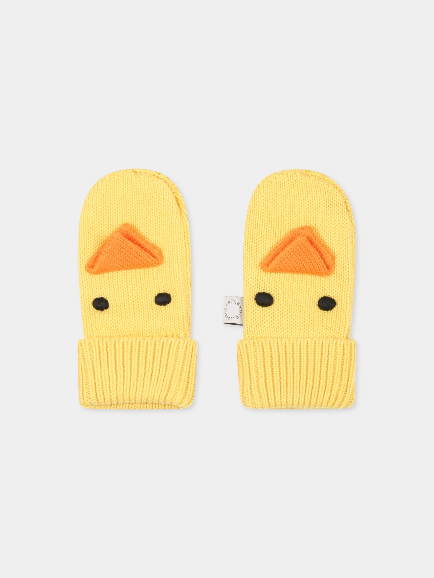 Set accessori giallo per neonato con gallo,Stella Mccartney Kids,TVB640 Z2423 226