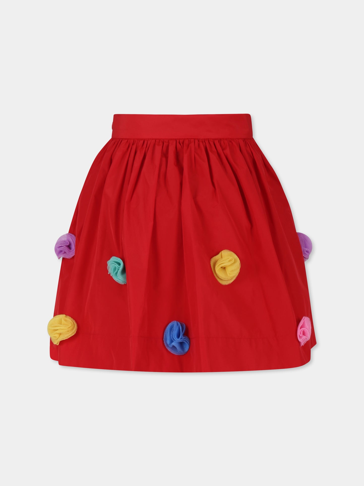 Gonna rossa per bambina con tulle,Stella Mccartney Kids,TV7B71 S0183 411