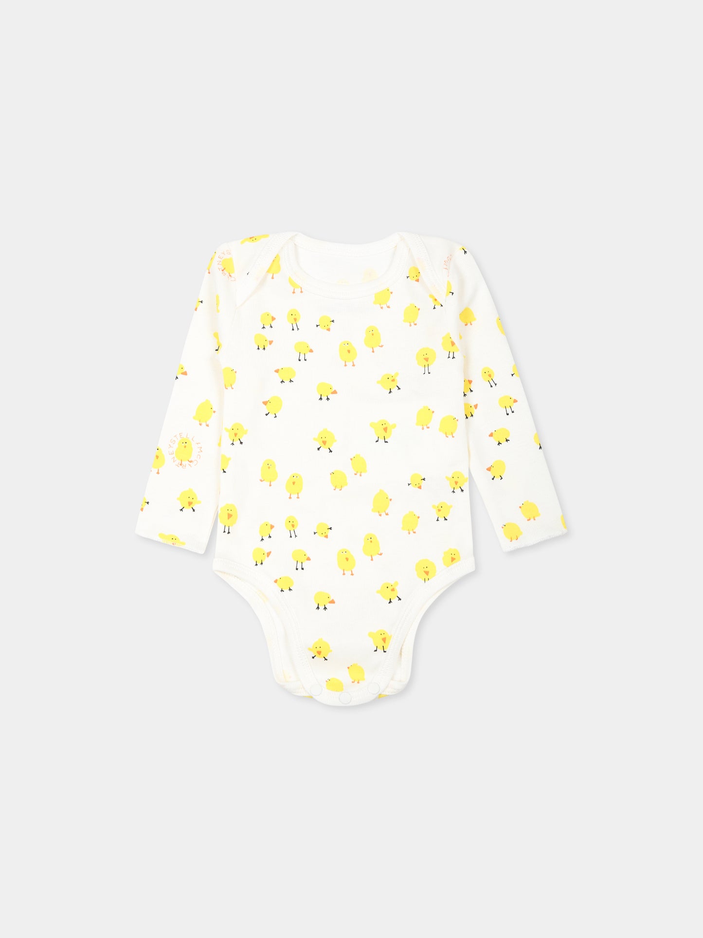 Set body avorio per neonato con pulcini,Stella Mccartney Kids,TVB560 Z2273 101MC