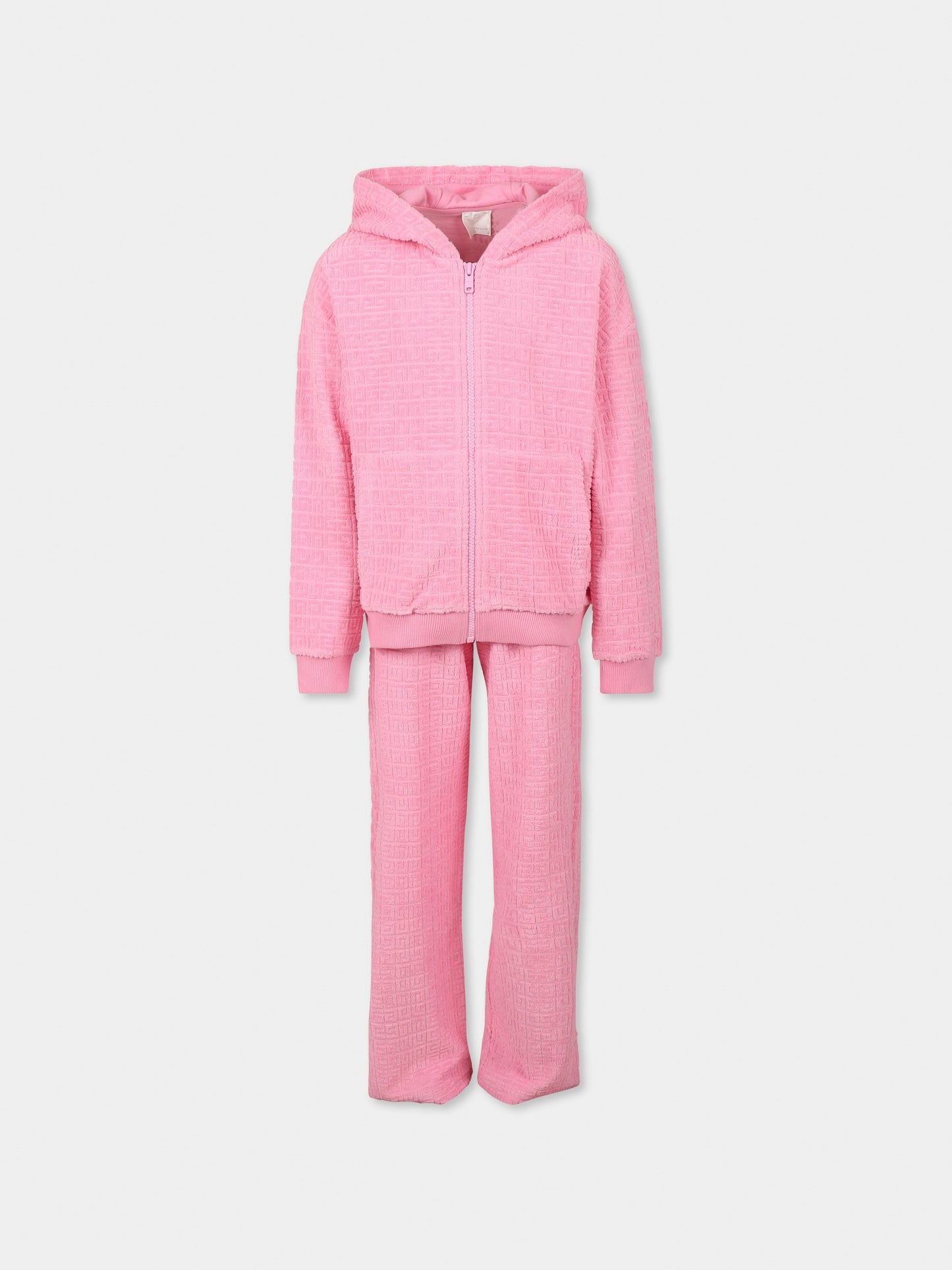 Pink suit for girl with iconic 4G motif