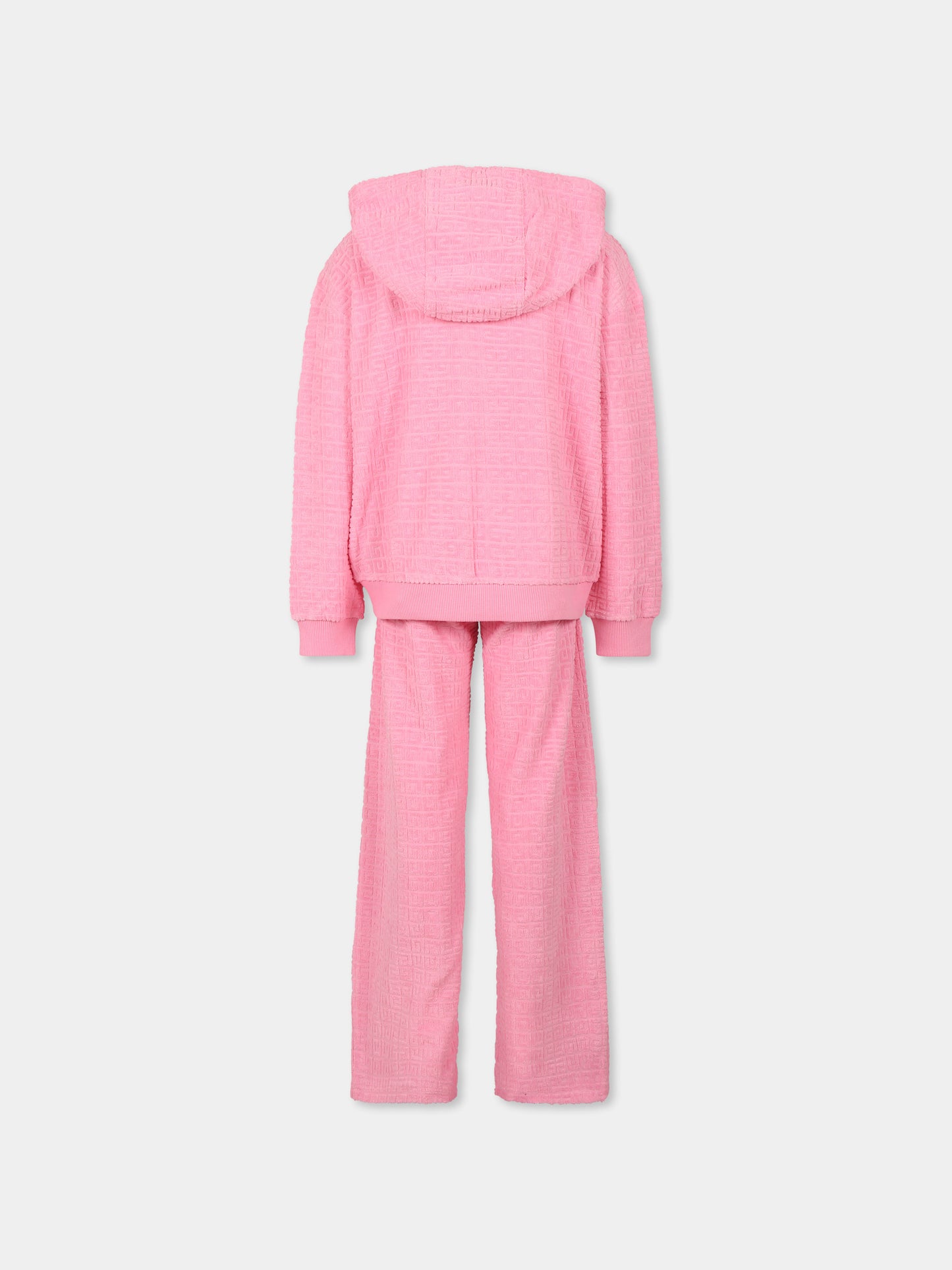 Pink suit for girl with iconic 4G motif