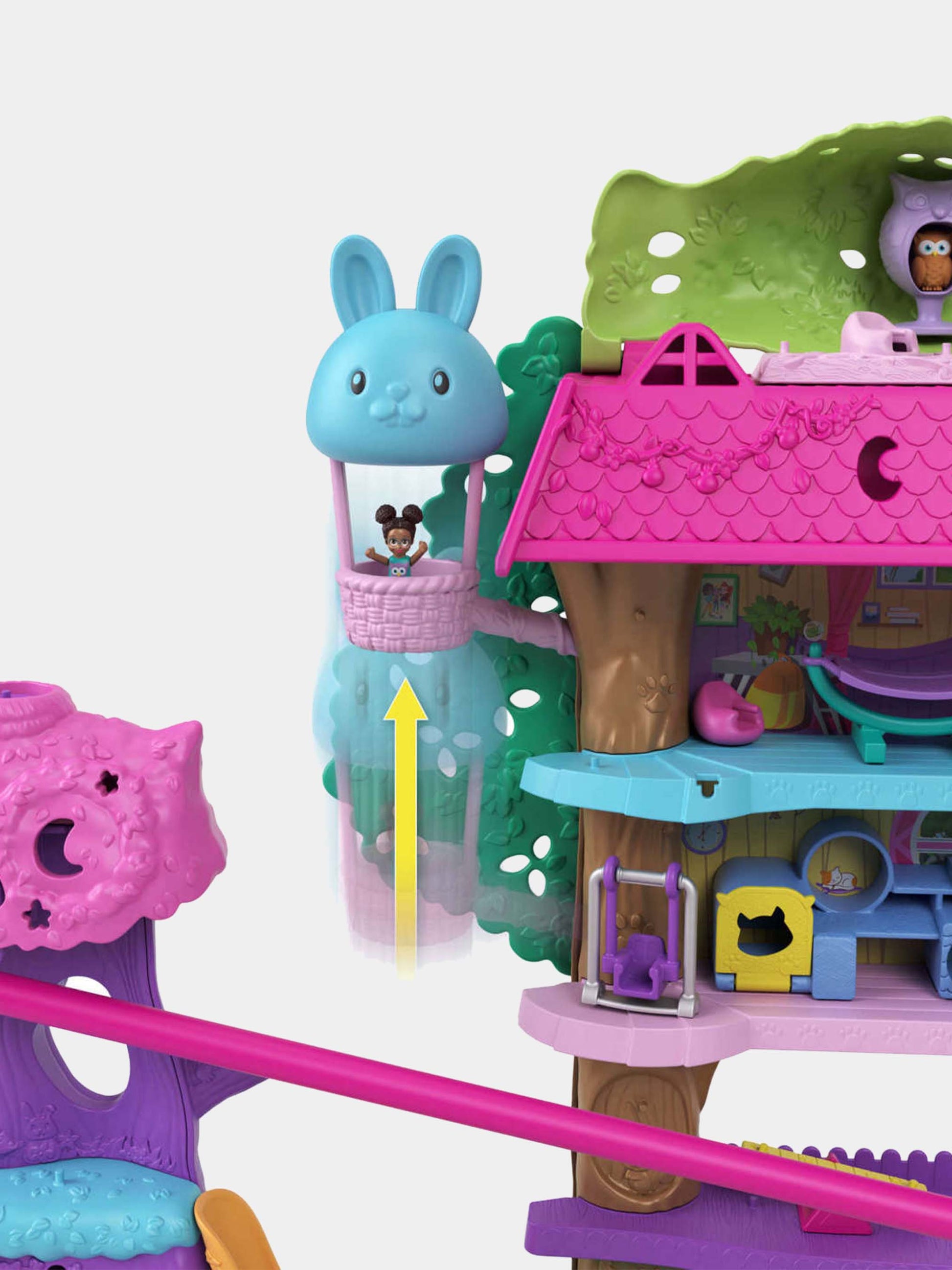 Casa sull'Albero dei Cuccioli per bambina,Polly Pocket,HHJ06