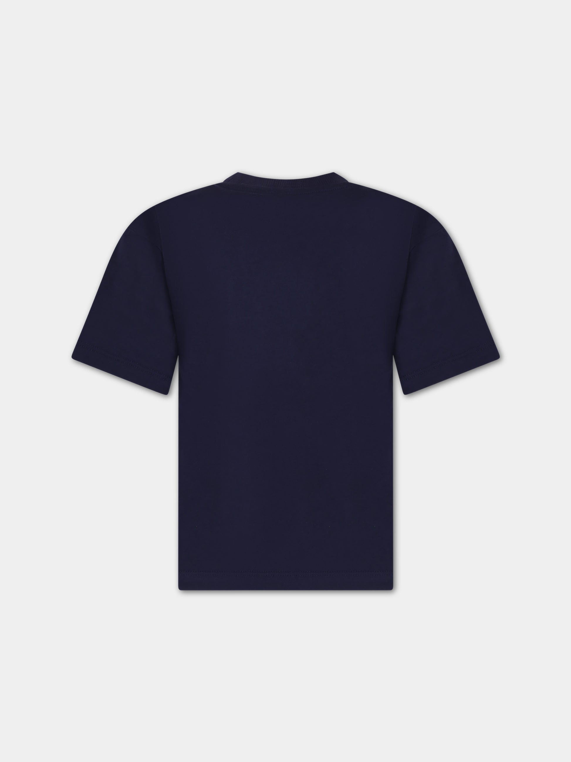 T-shirt blu per bambino con Teddy Bears,Moschino Kids,HQM03R LAA20 40016
