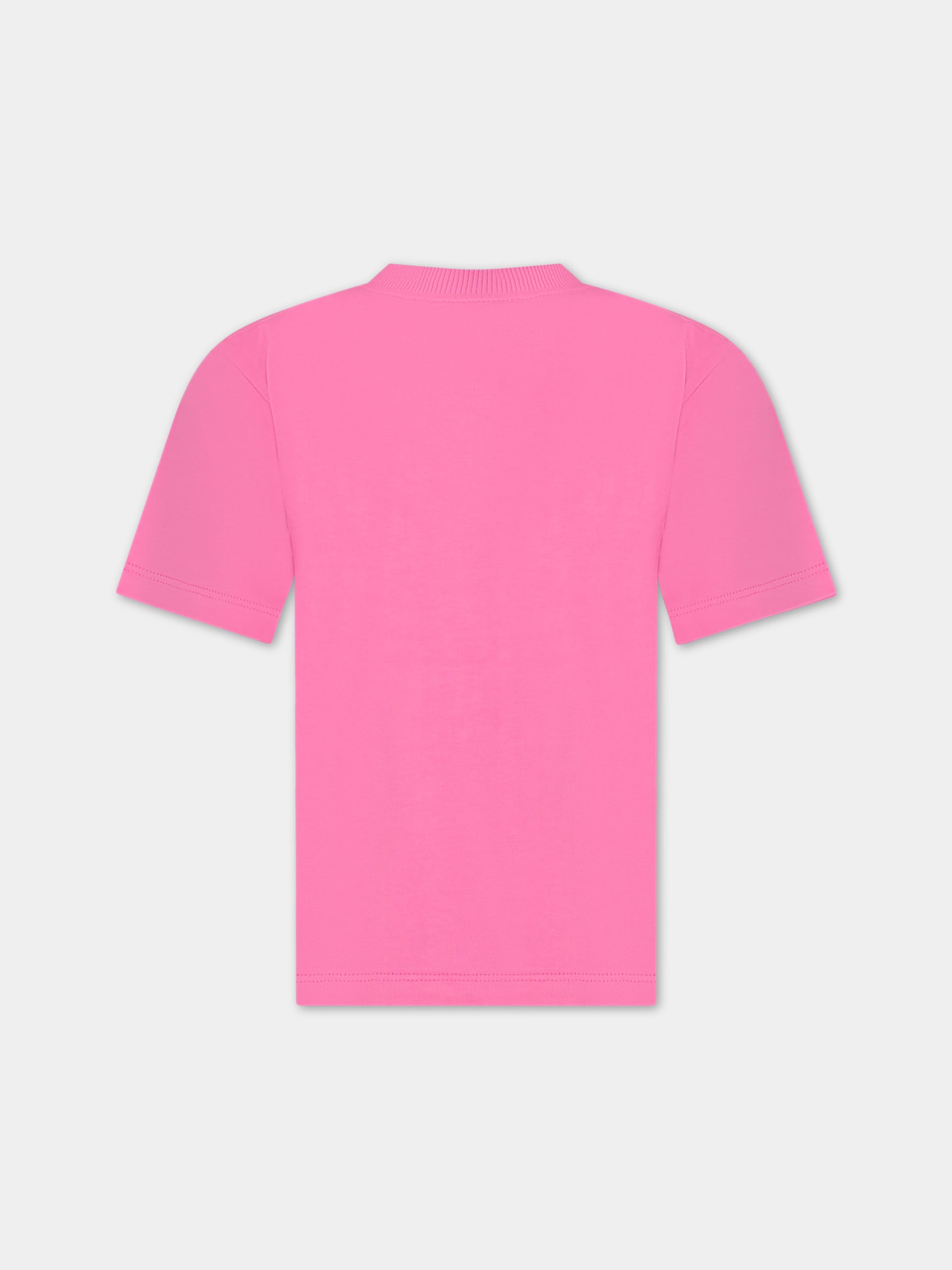 T-shirt fucsia per bambino con Teddy Bears,Moschino Kids,HQM03R LAA20 52458