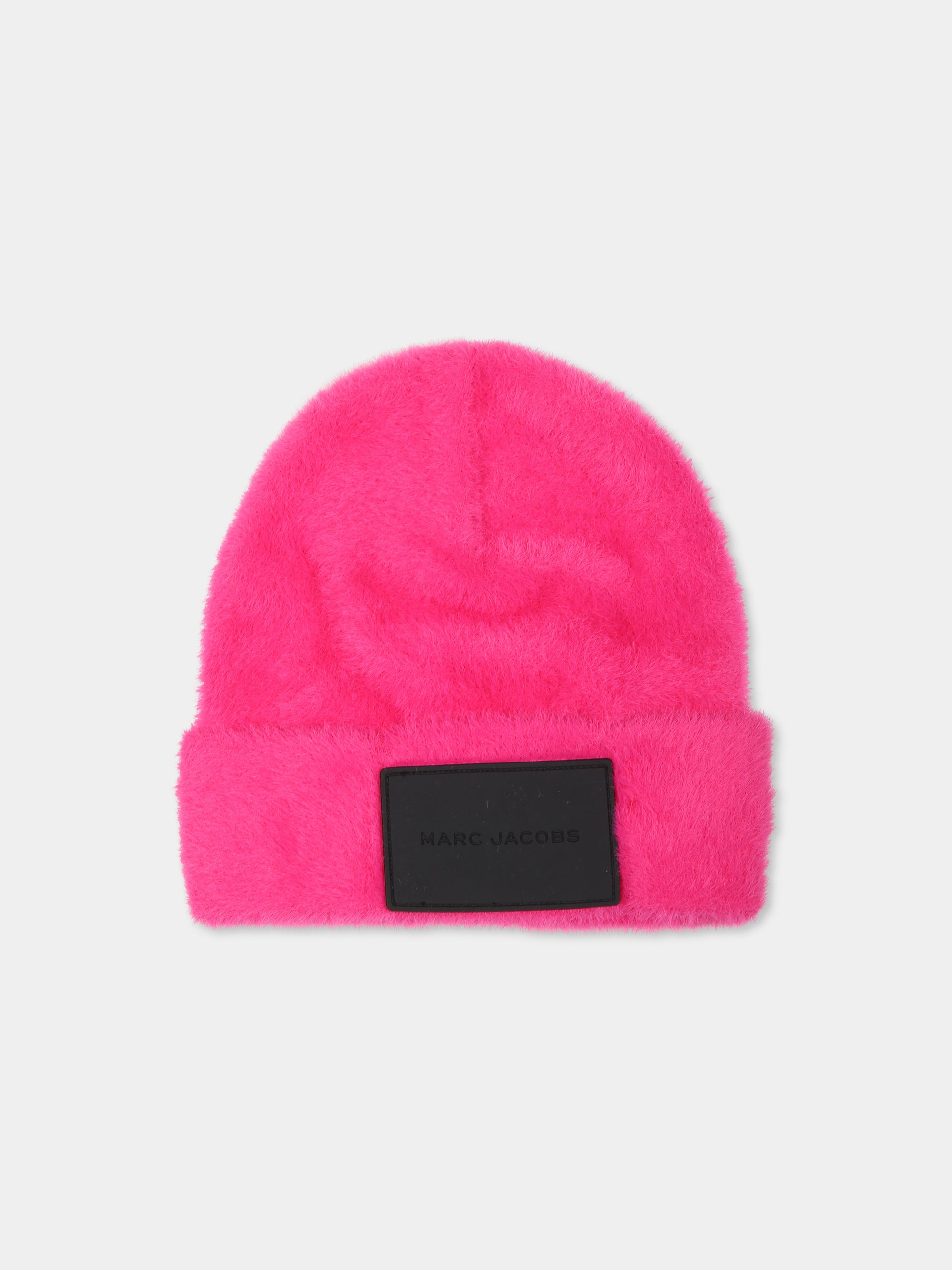 Berretto fucsia per bambina con logo,Marc Jacobs,W60347 433