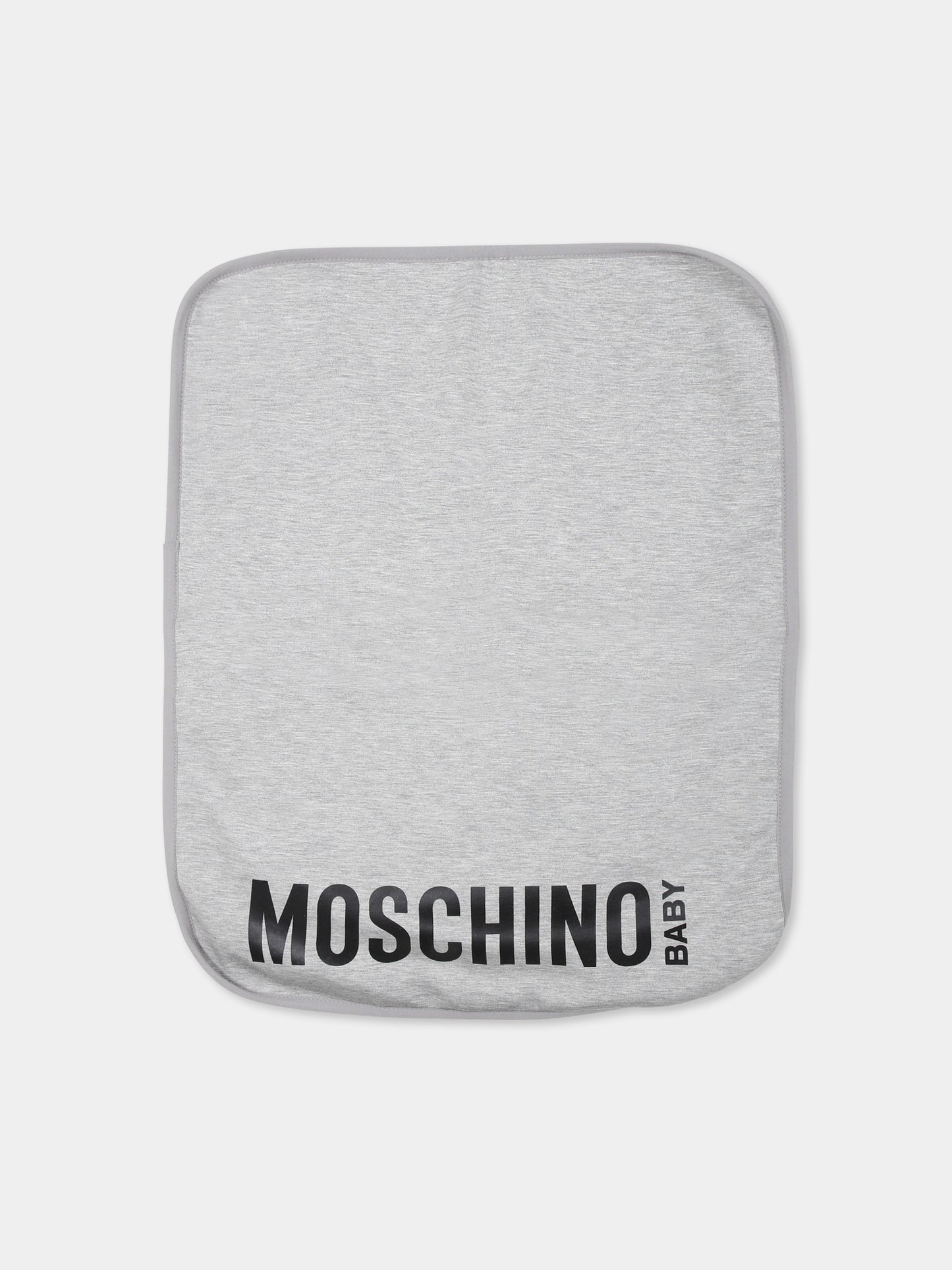 Borsa mamma grigia per neonati con tre Teddy Bears,Moschino Kids,MUX051 LDA32 60901