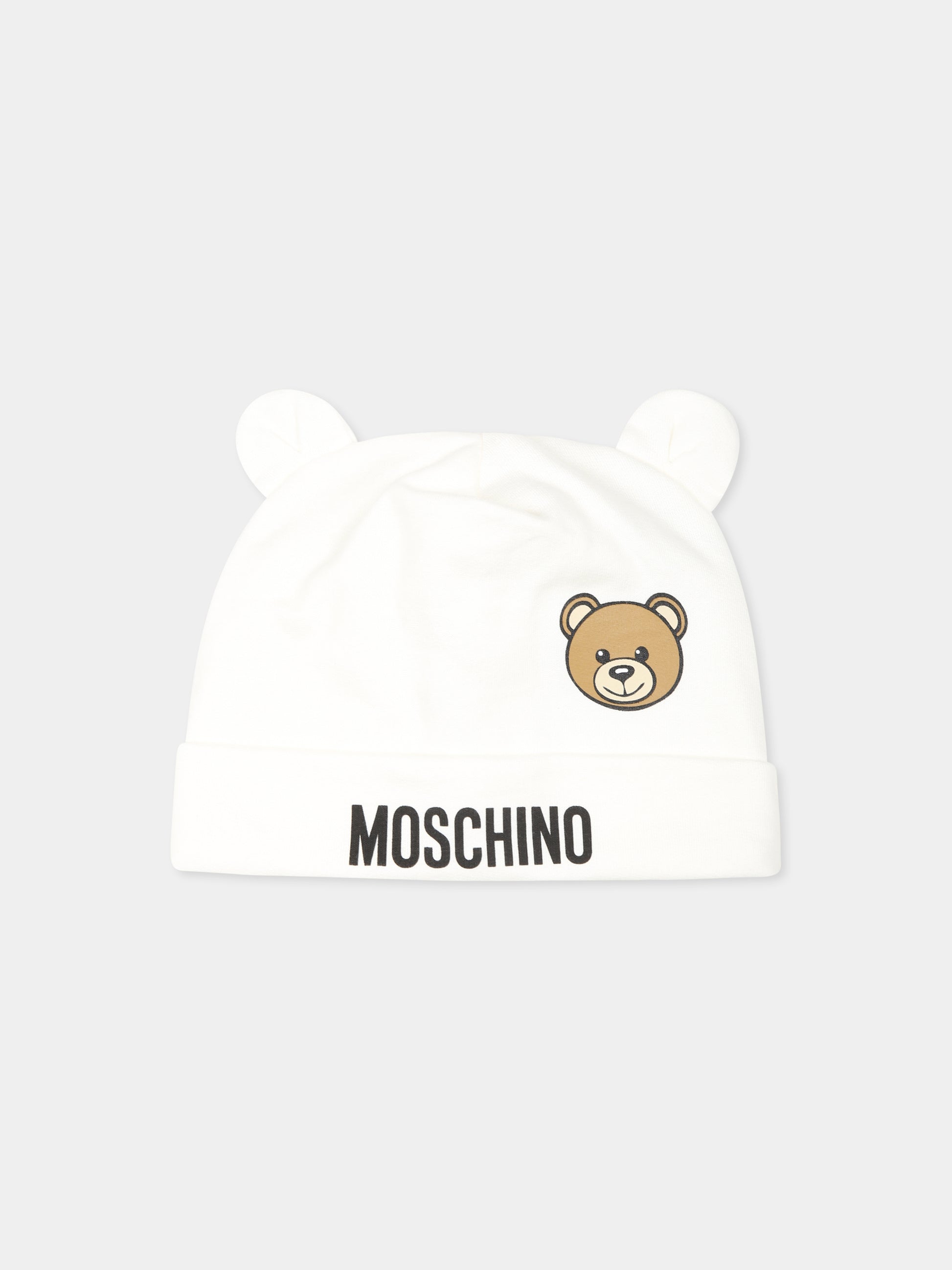 Set tutine avorio per neonati con Teddy Bear,Moschino Kids,MUY077 LCA40 10063