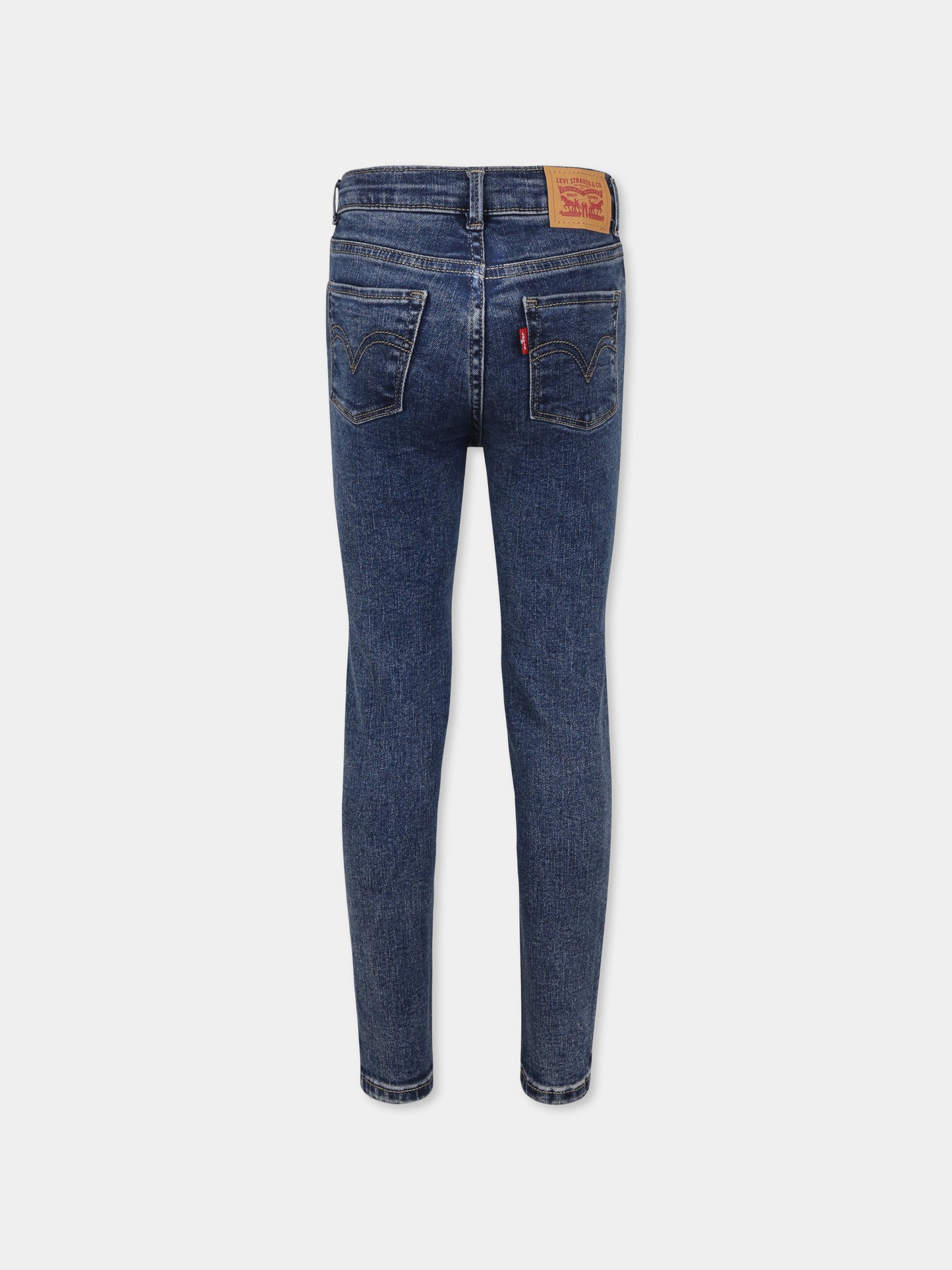 Jeans 710 blu per bambina con logo,Levi's Kids,EL190 DAA