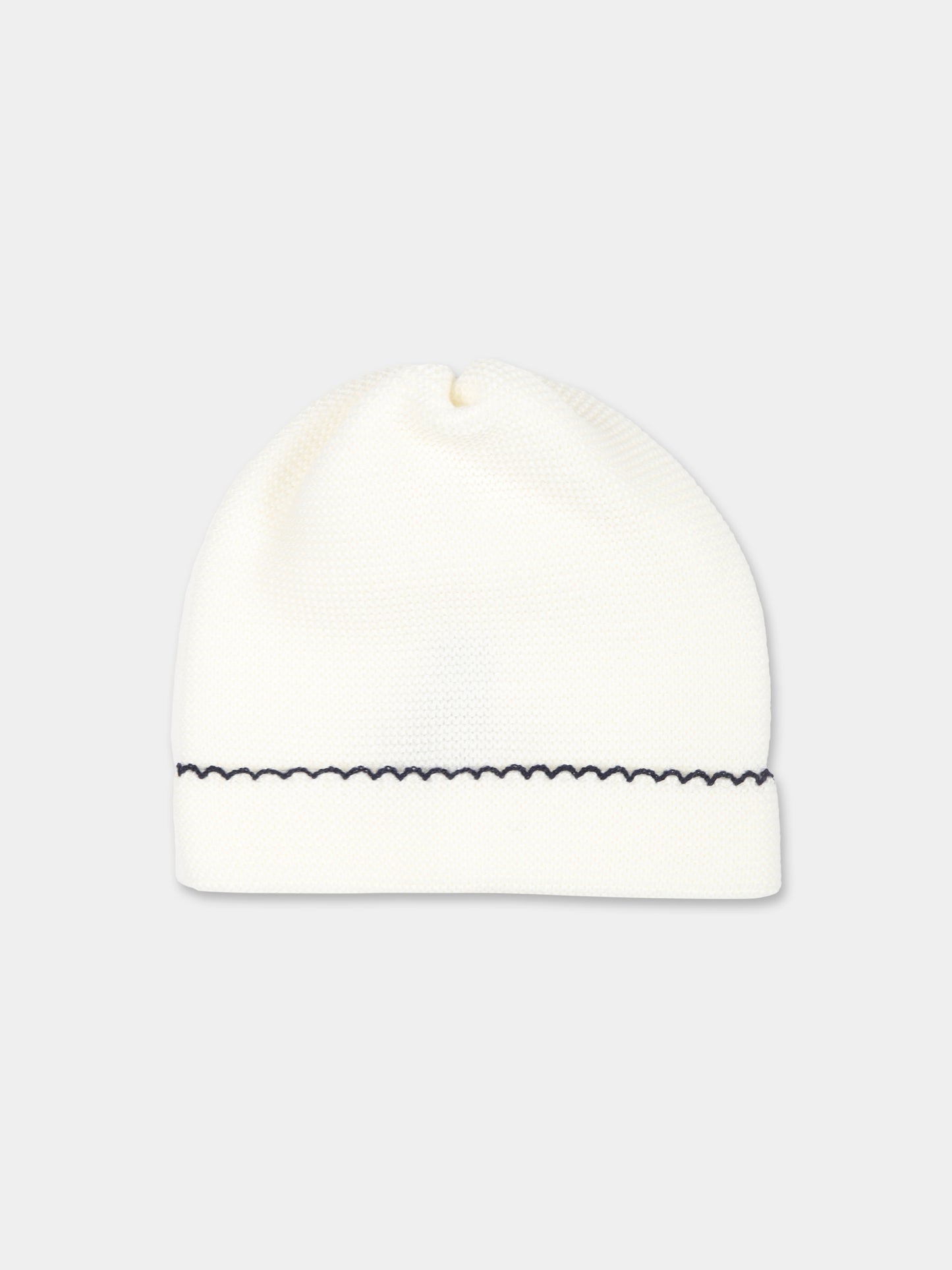 Cappello bianco per neonati,Little Bear,9121 LATTE/BLU