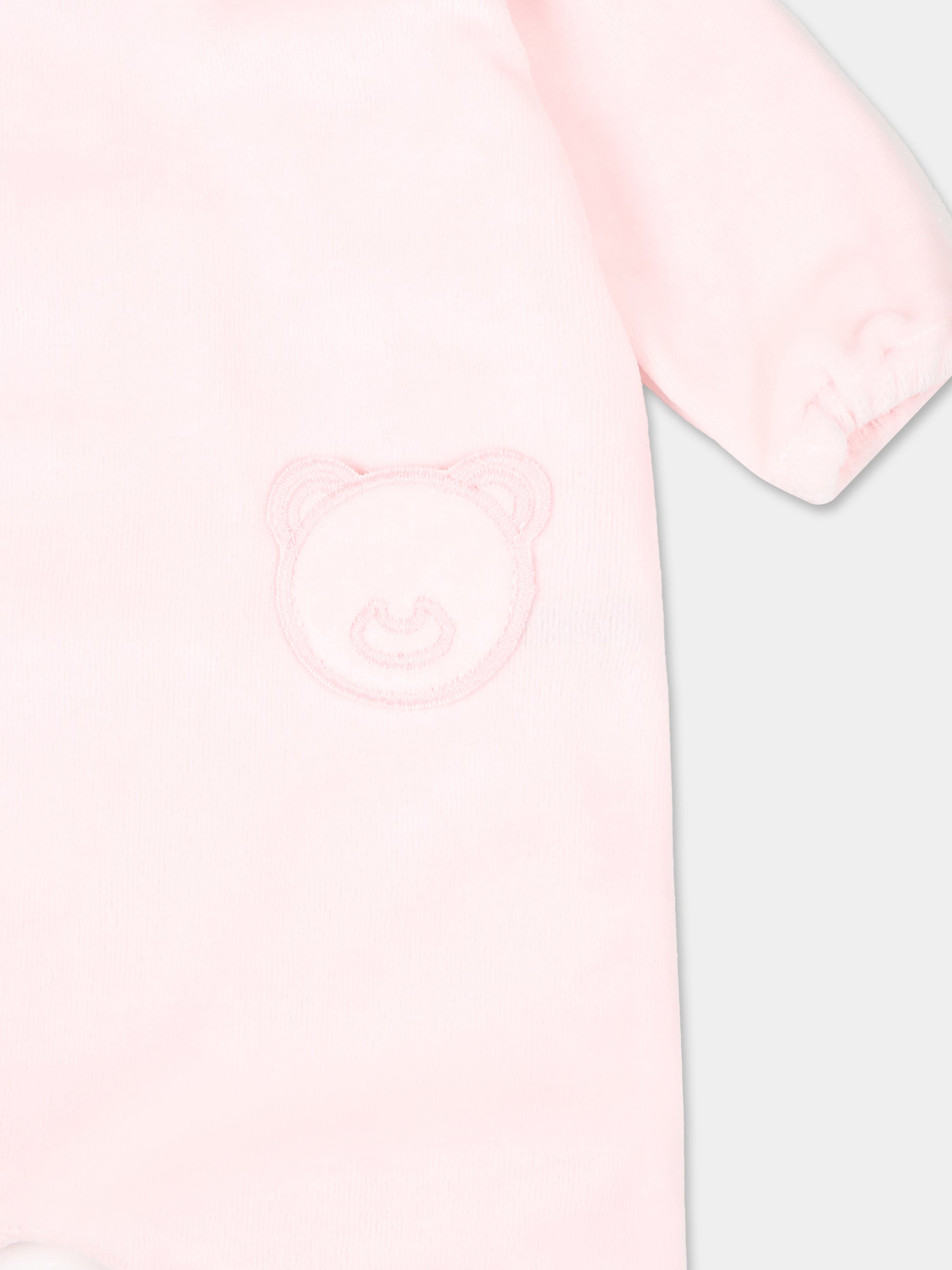 Tutina rosa per neonata con logo,Little Bear,9034 CIPRIA