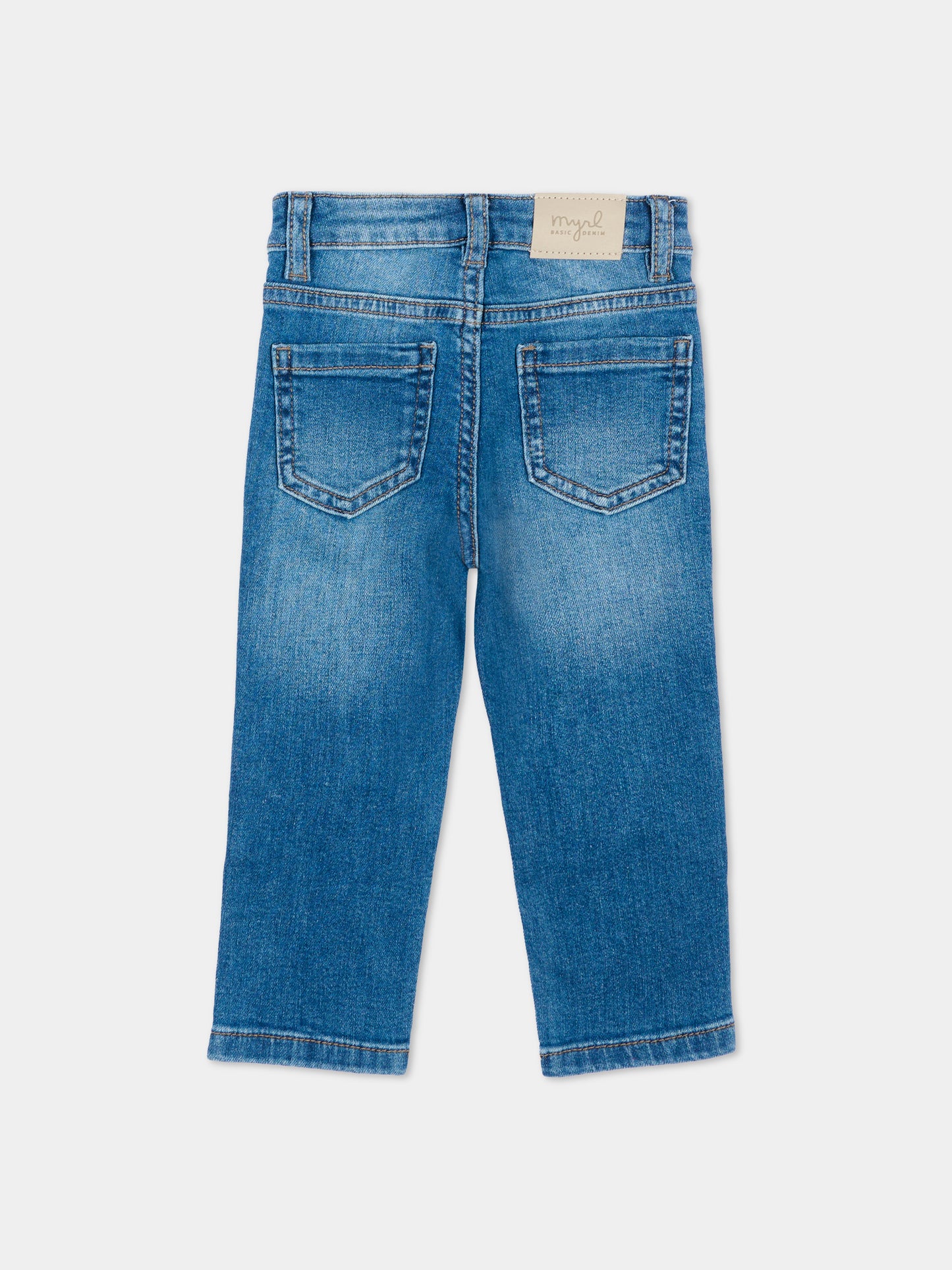 Blue jeans for baby boy with logo