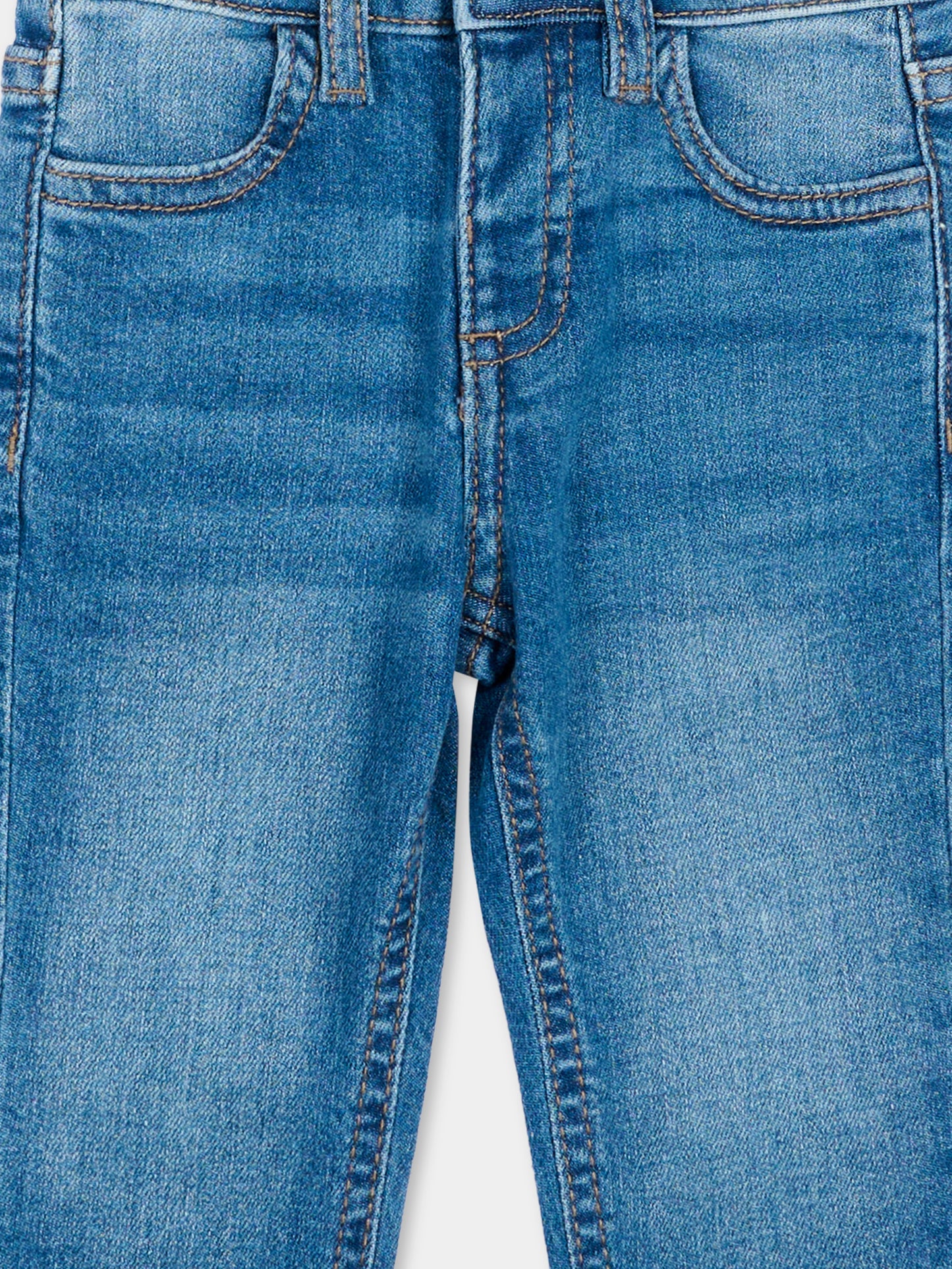 Blue jeans for baby boy with logo