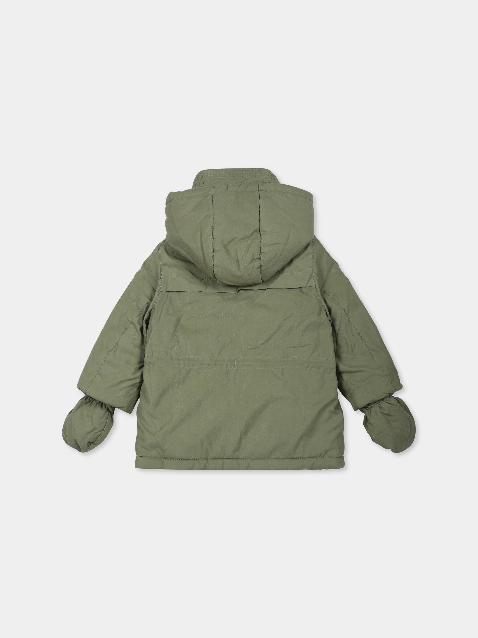 Parka verde per neonato con patch,Mayoral,2467 010