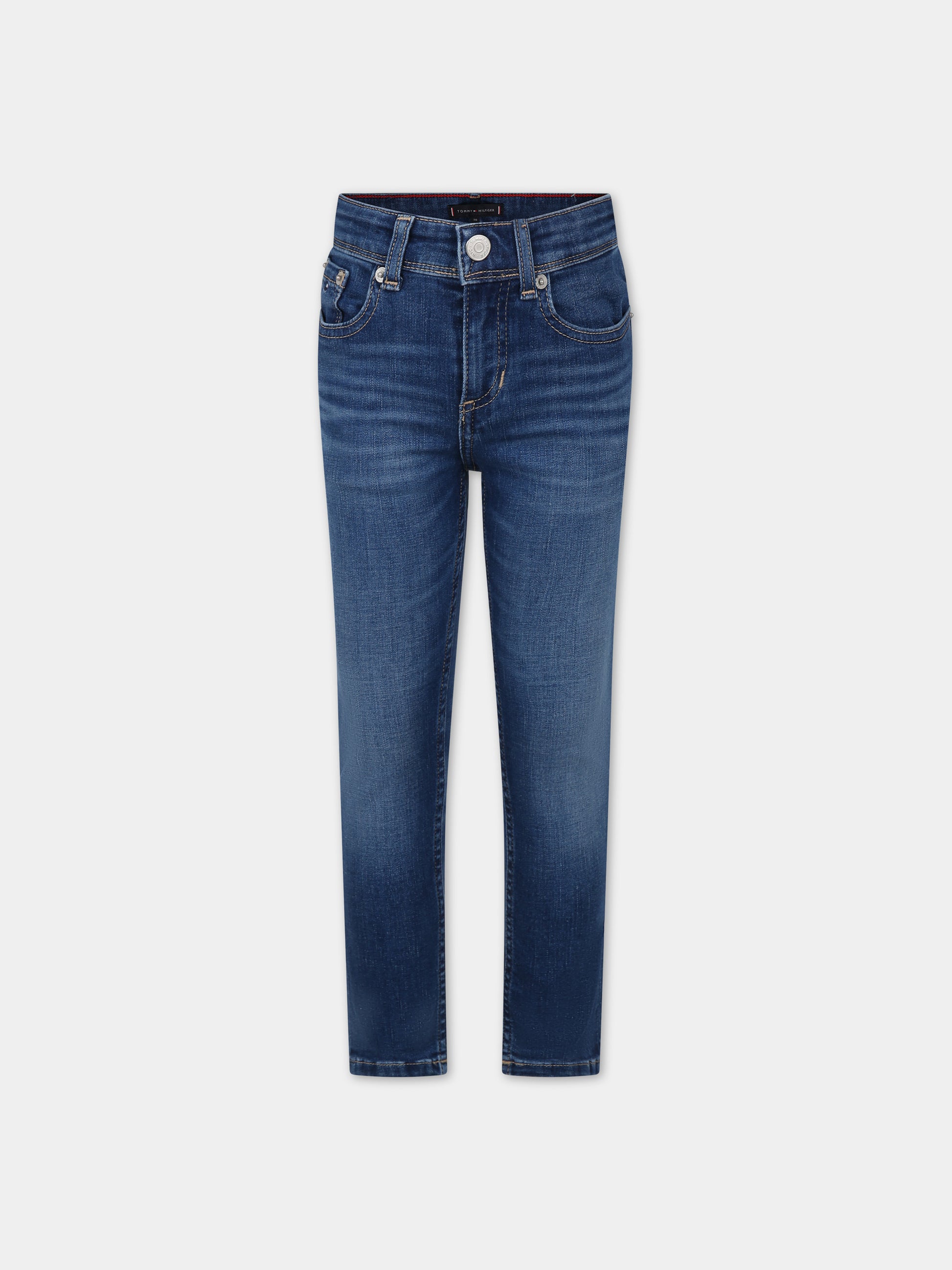 Jeans in denim per bambino con logo,Tommy Hilfiger Junior,23W KB0KB08465 1A8