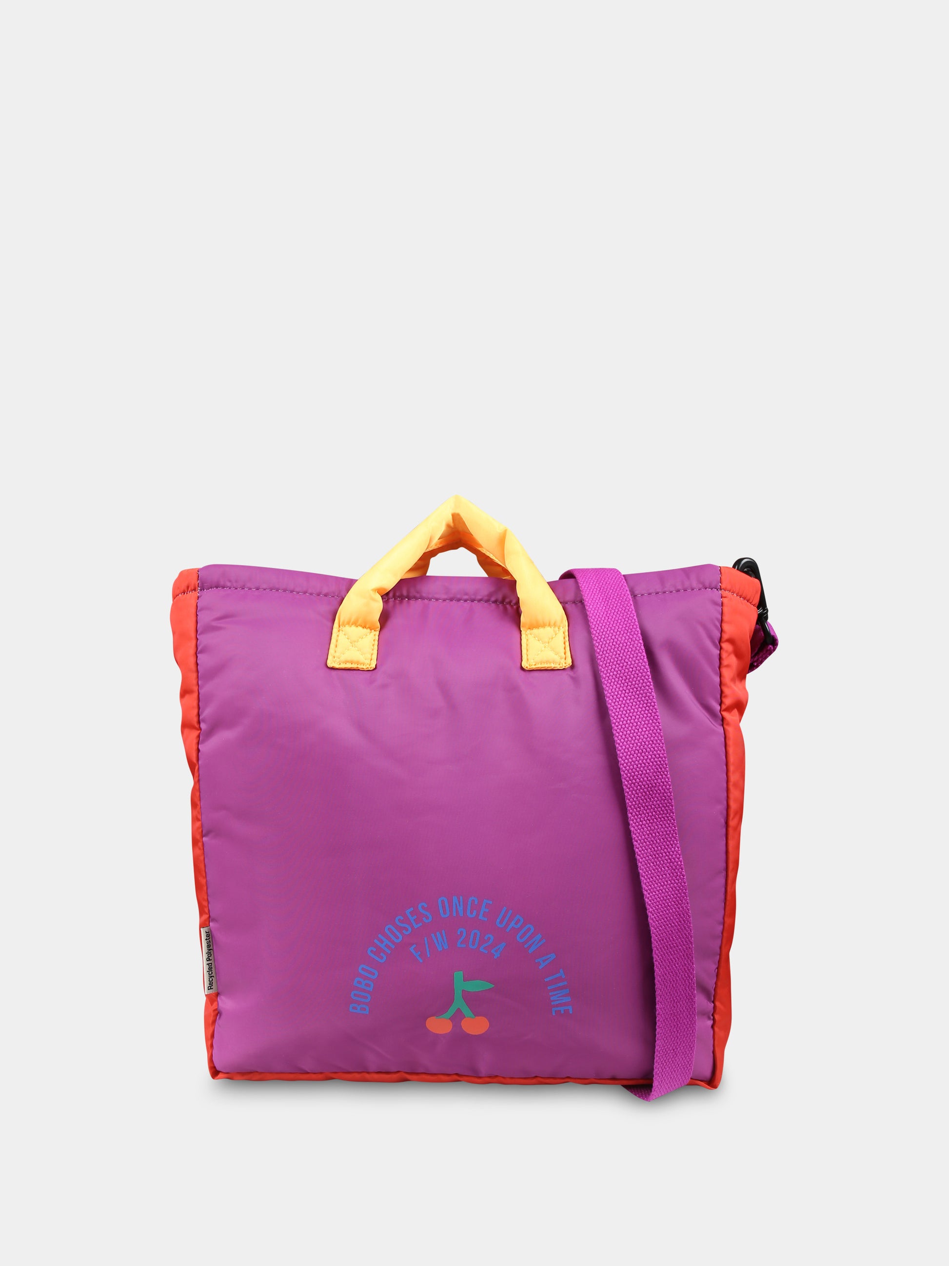 Borsa viola per bambina con logo,Bobo Choses,B224AI023