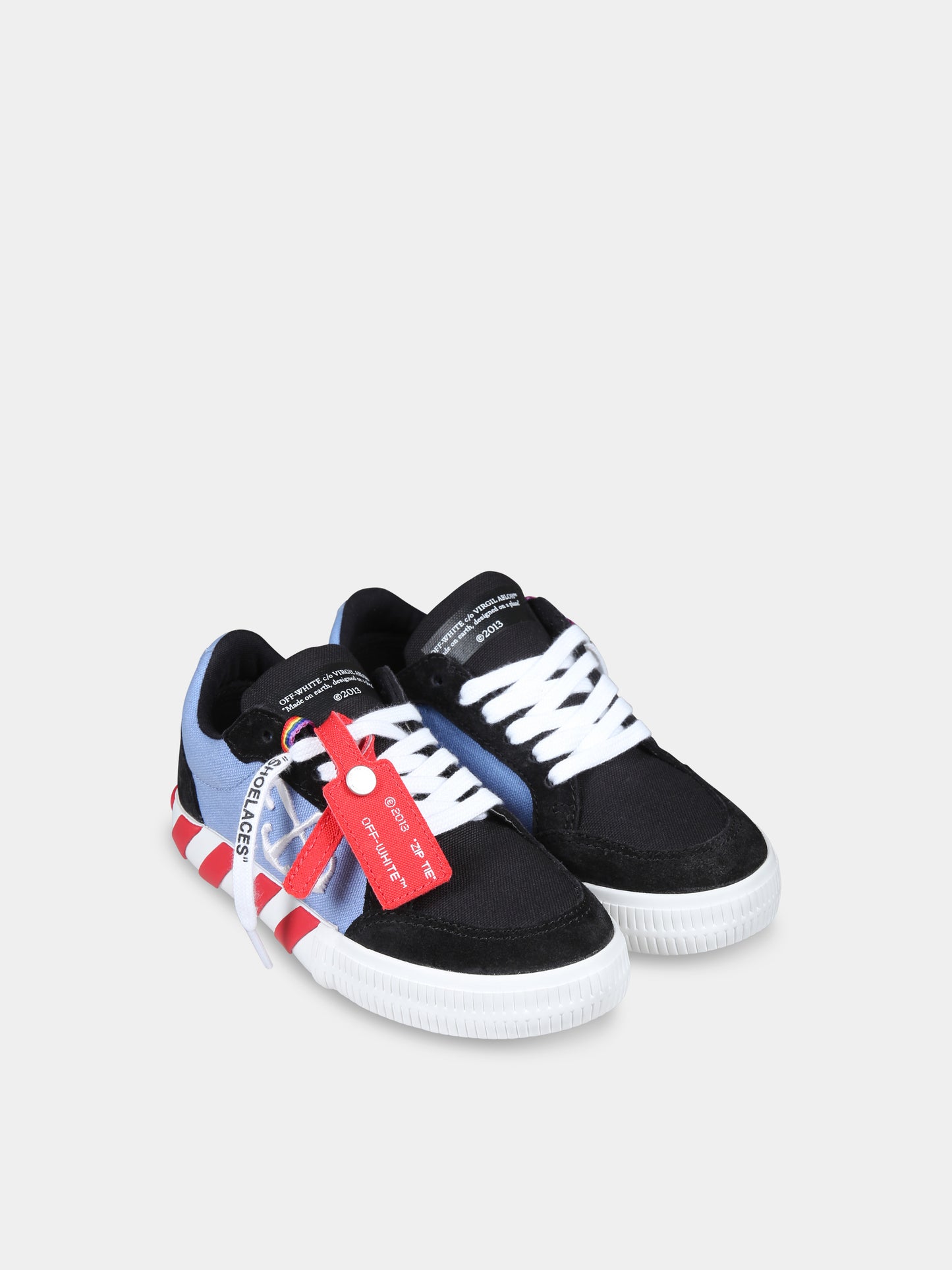 Sneakers nere per bambino con frecce,Off White,OBIA003F24LEA0011040