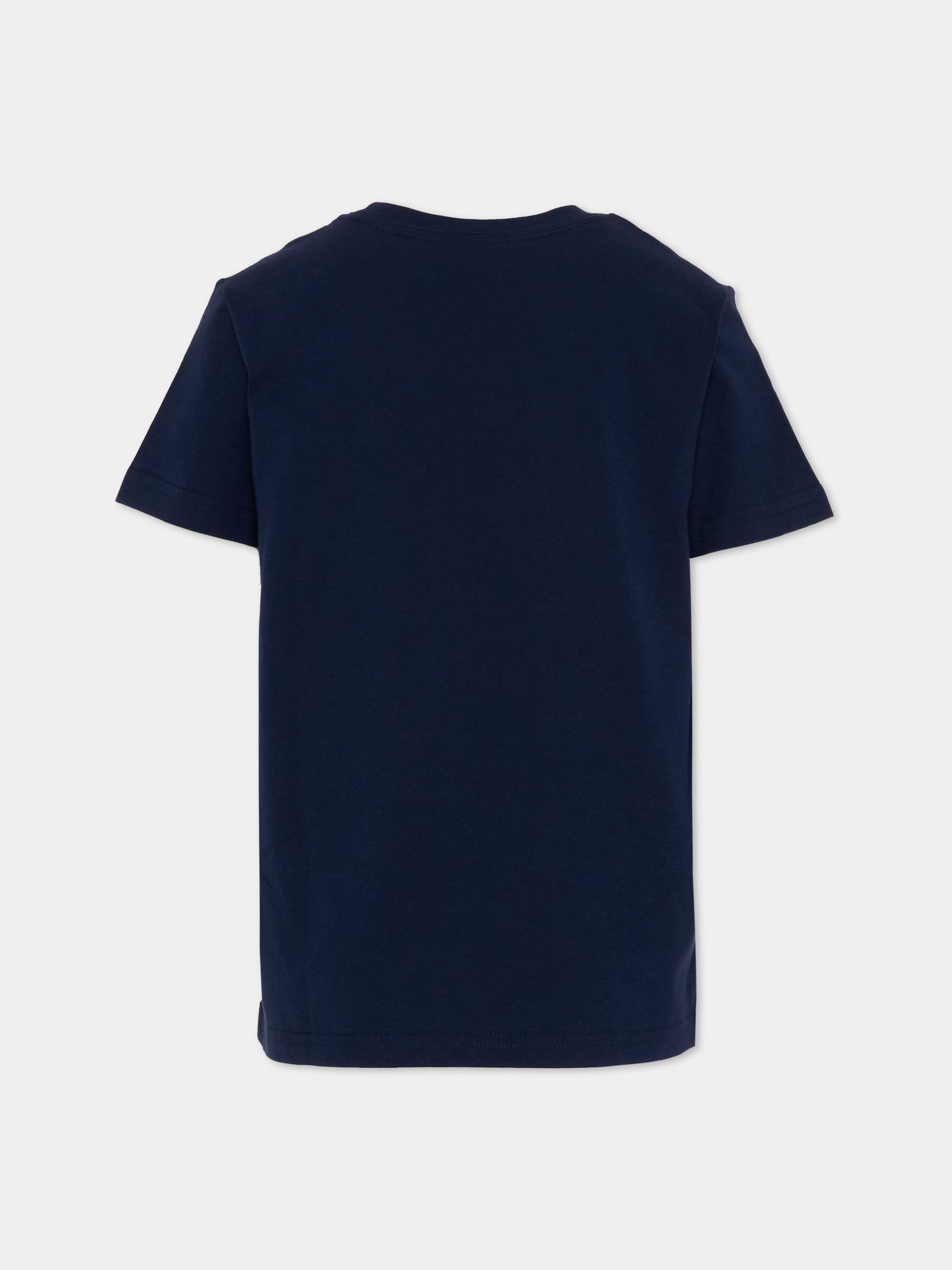 T-shirt blu per bambino con Pony,Ralph Lauren Kids,832904037