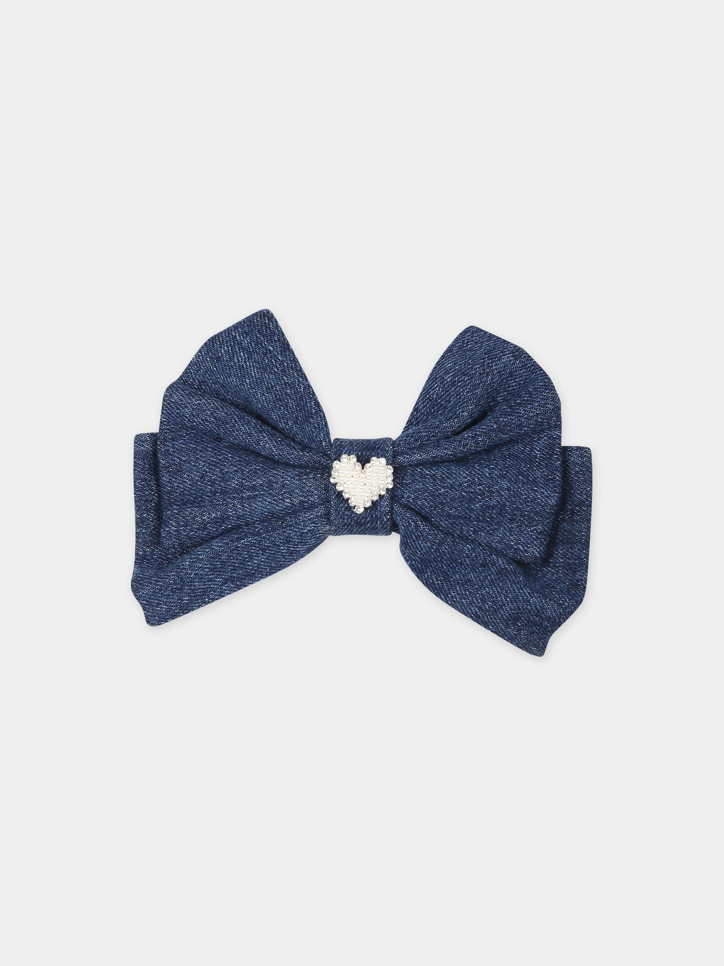 Fermaglio blu per bambina con cuore,Self-portrait,PF24 744 BL