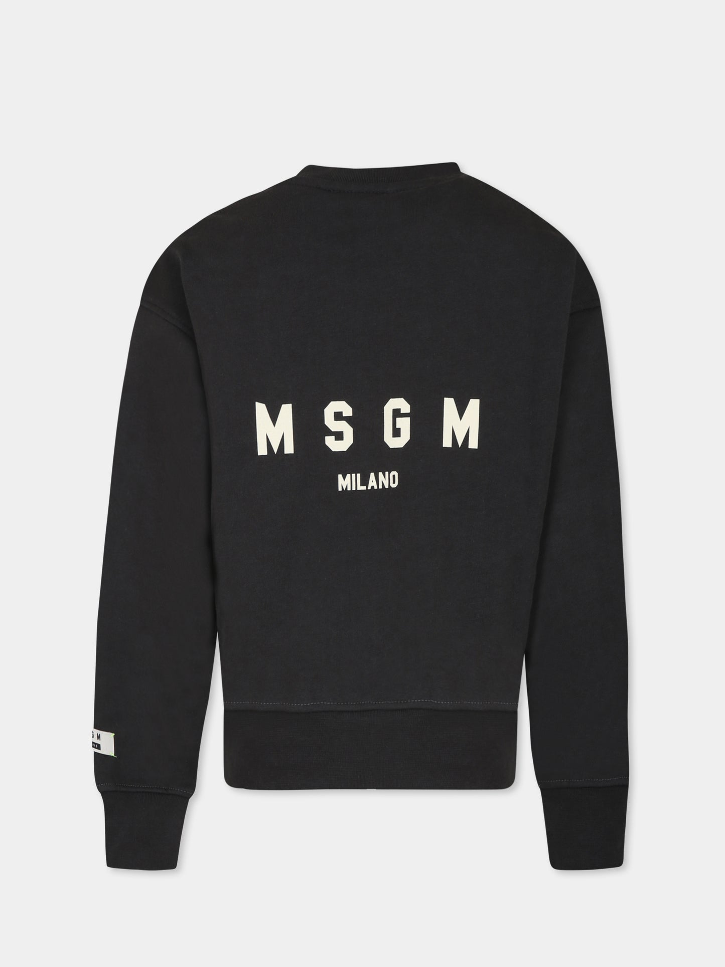 Felpa avorio per bambini con logo,Msgm Kids,F4MSJUSW174 103