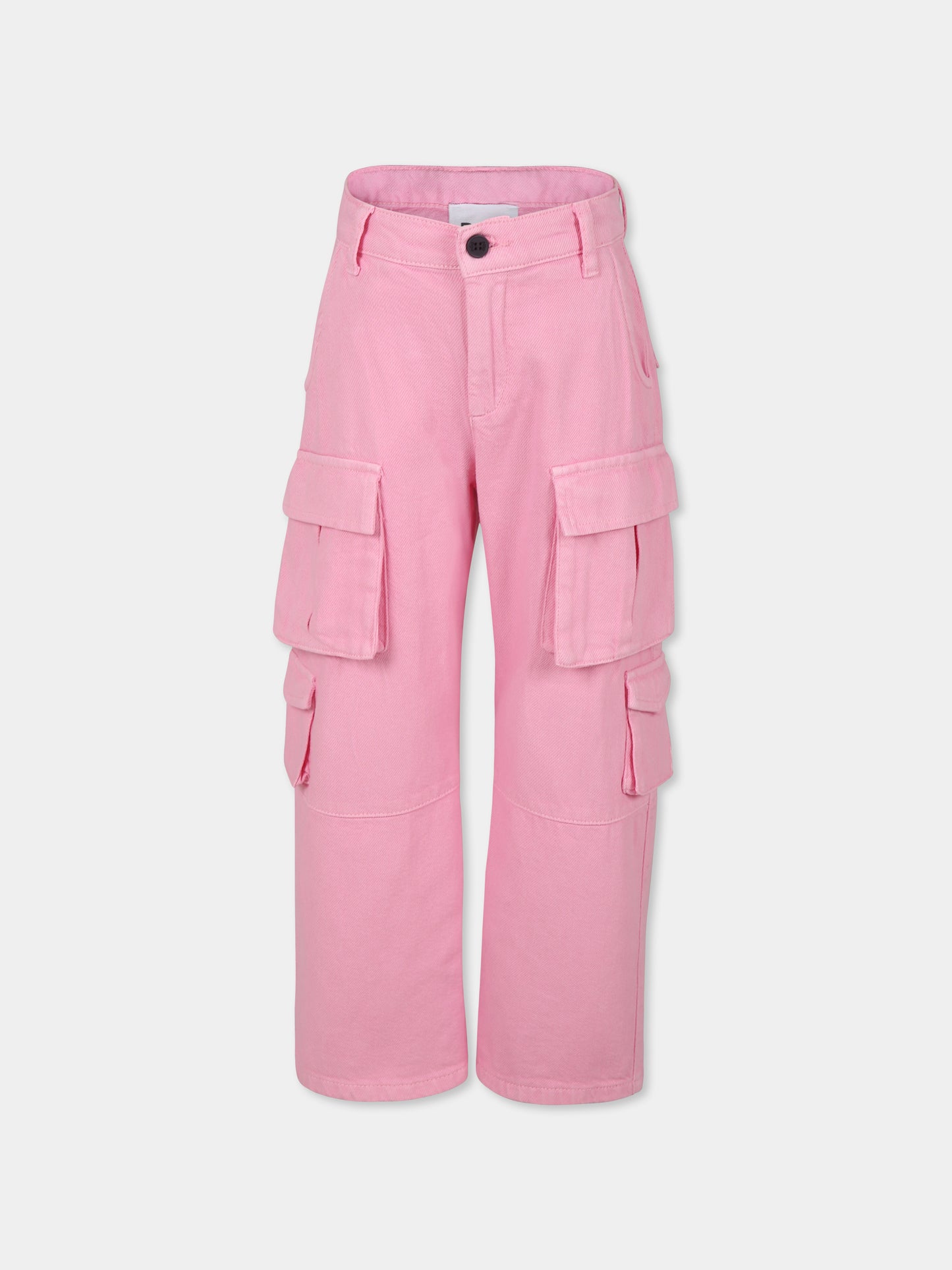 Pantaloni rosa per bambina con logo,Douuod Kids,DV6P20 Z2469 552