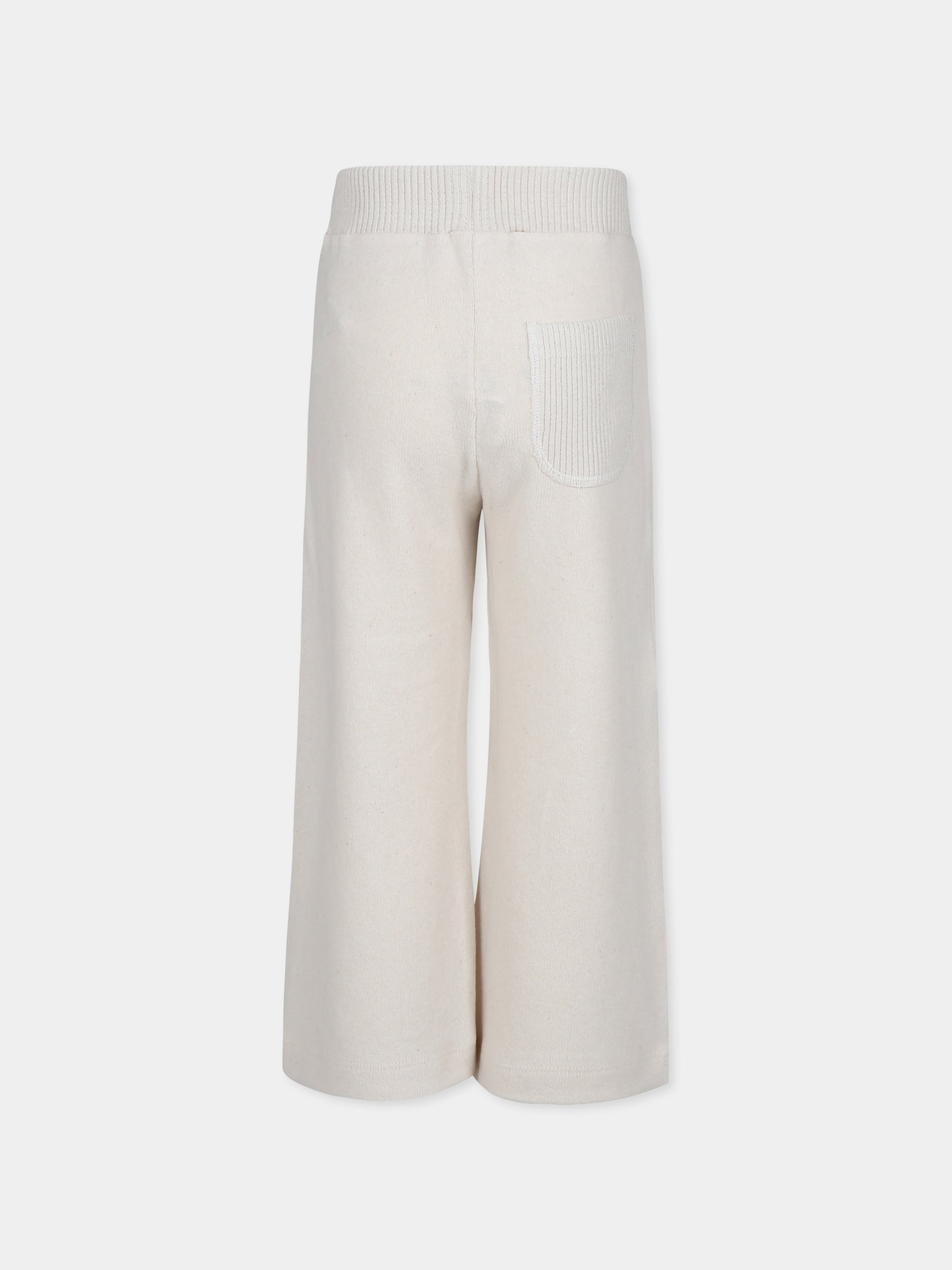 Pantaloni avorio Gaia per bambina,Caffe' D'orzo,ZV6A60 Q0063 870